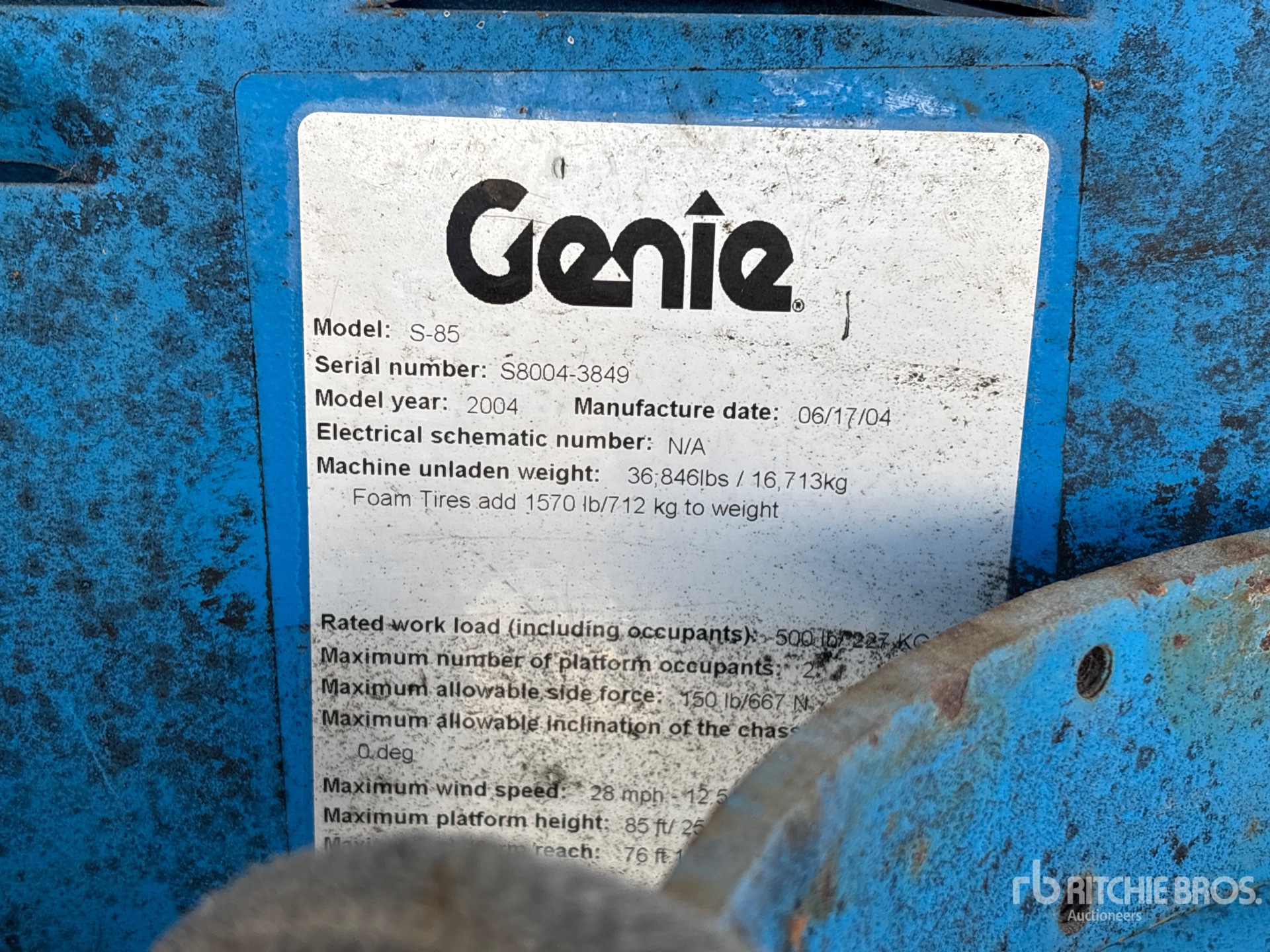 2004 Genie S-85