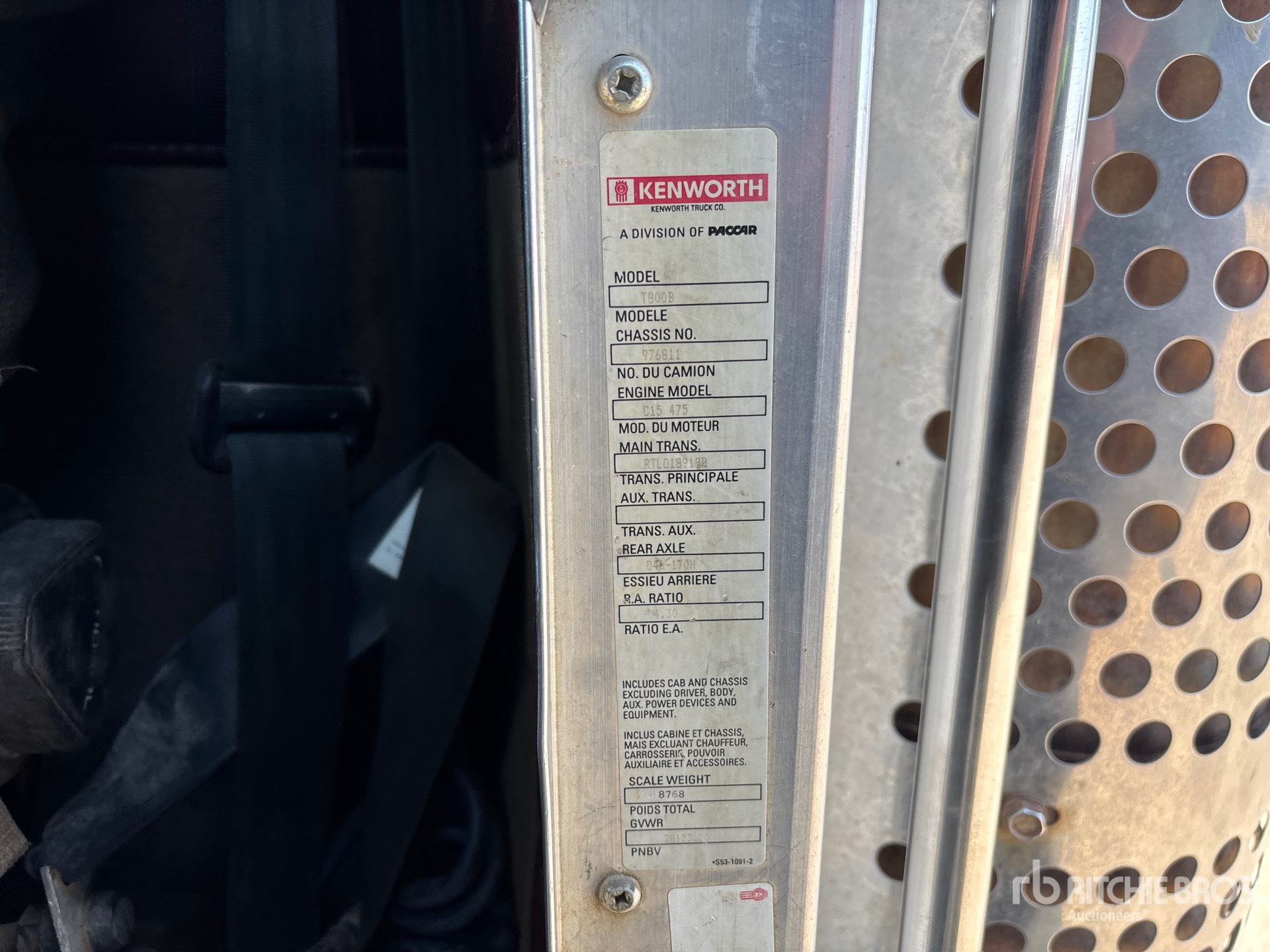2005 Kenworth T800B