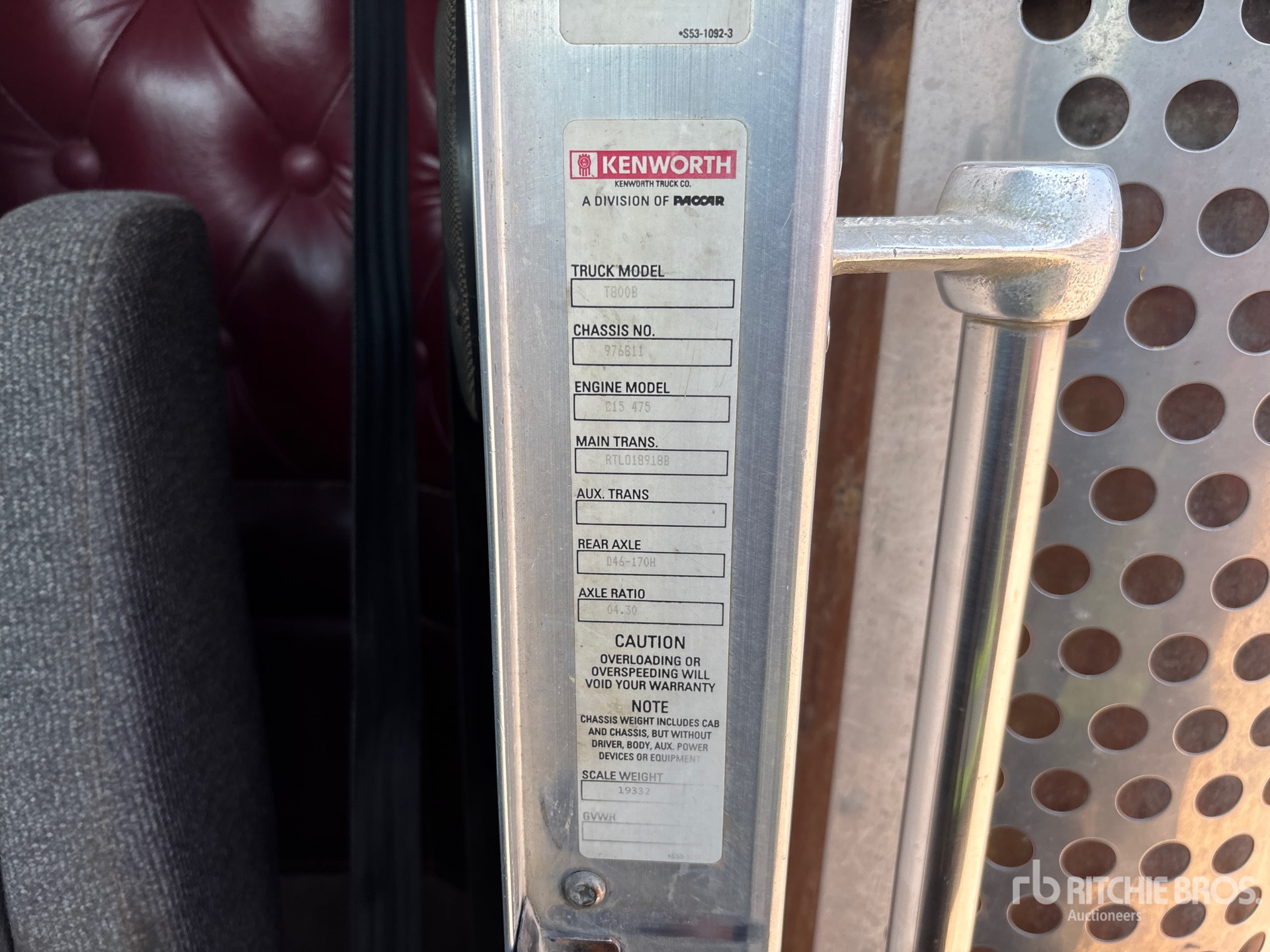 2005 Kenworth T800B