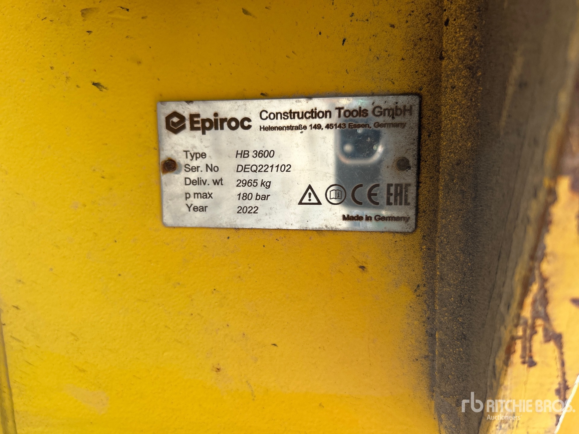2022 Epiroc HB3600