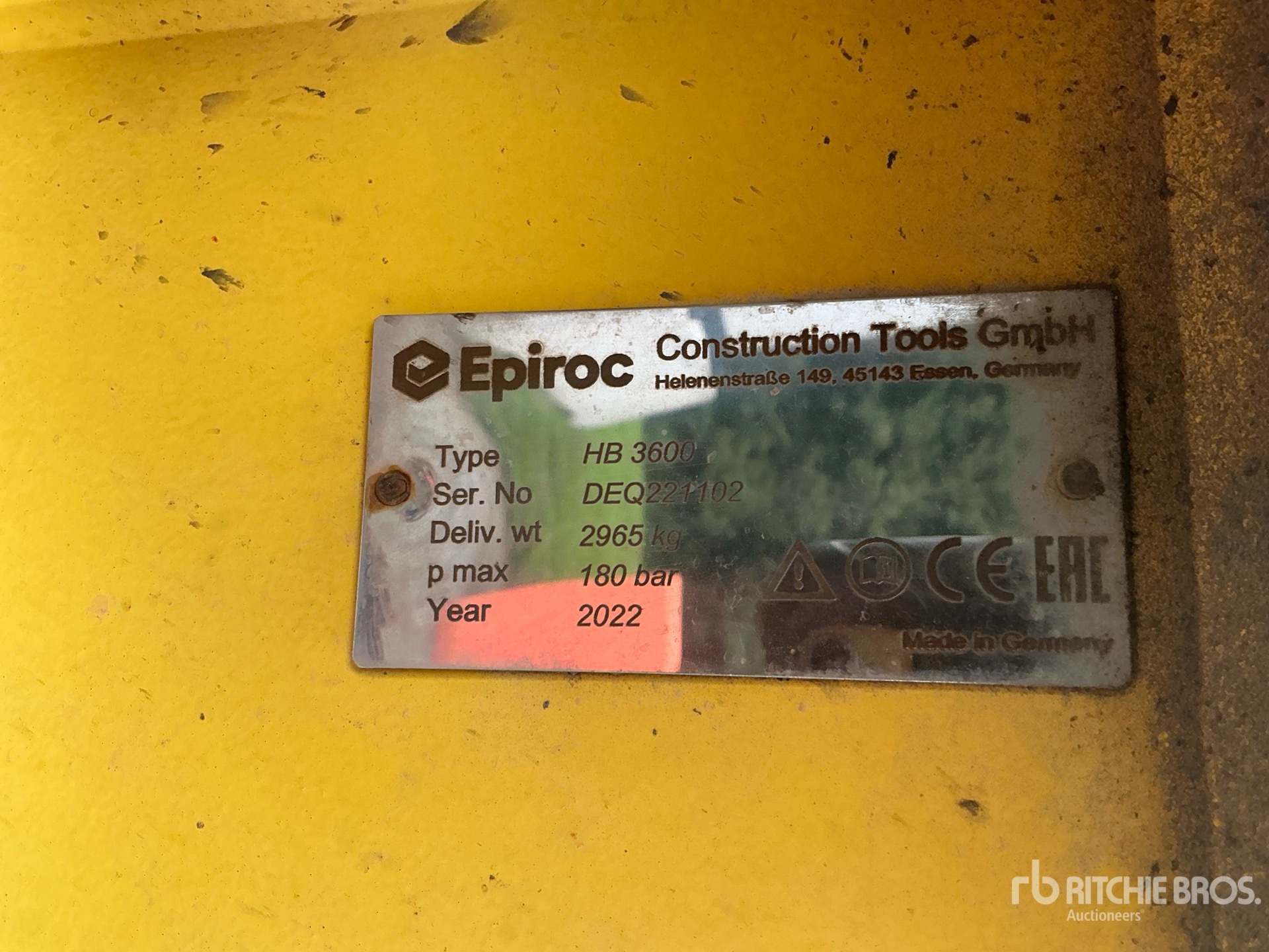 2022 Epiroc HB3600