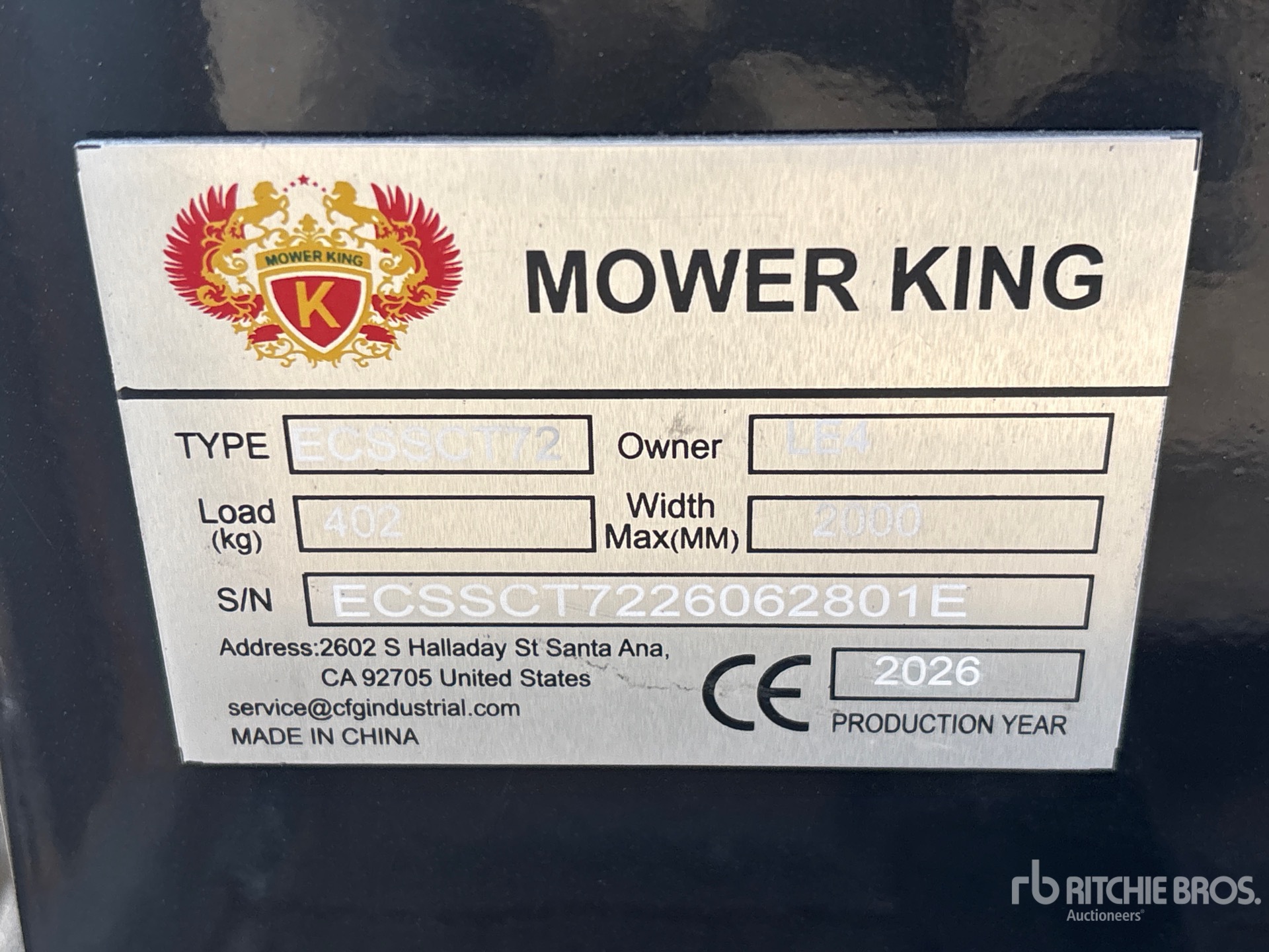 2026 Mower King ECSSCT72