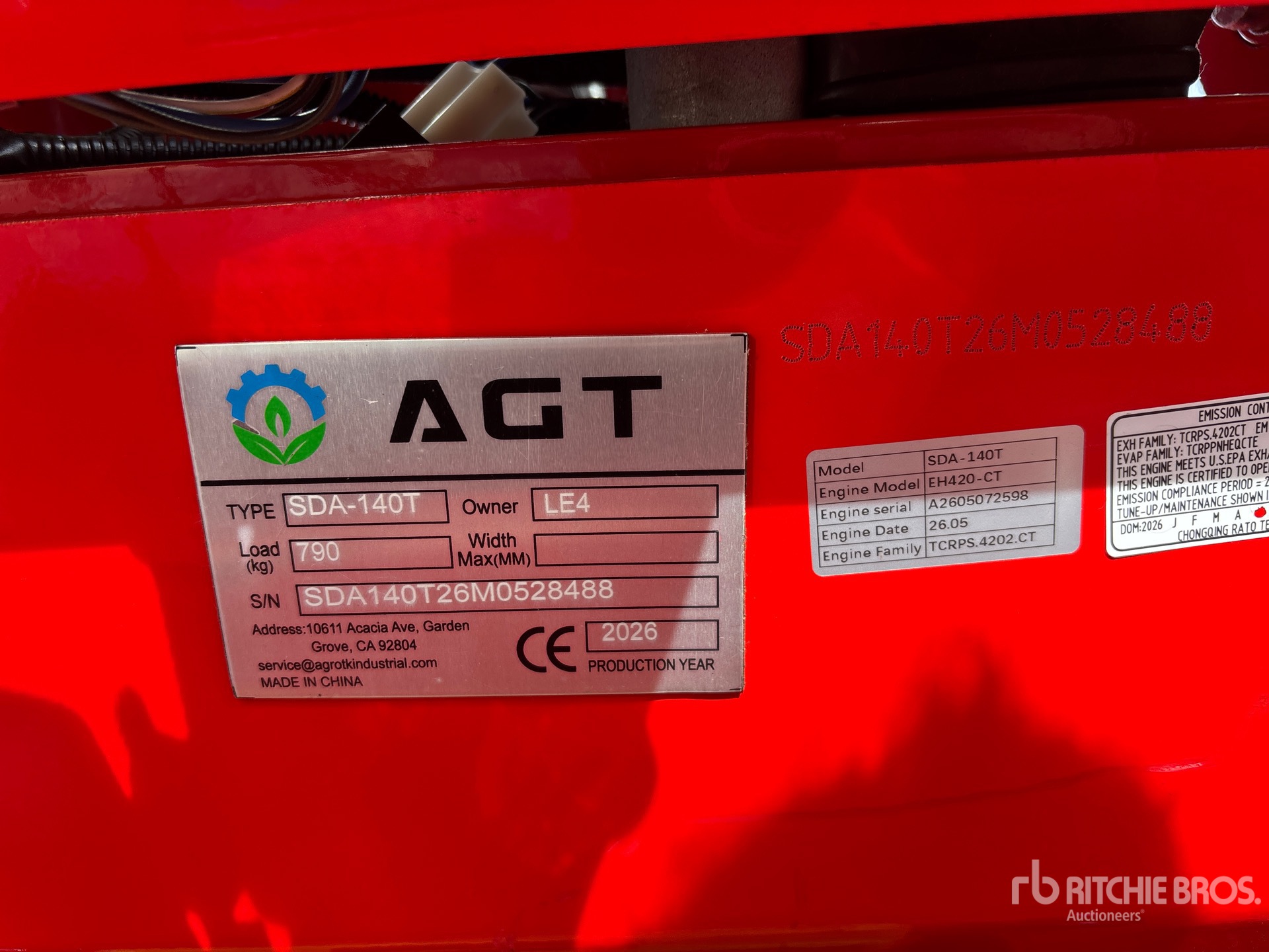2026 AGT SDA-140T
