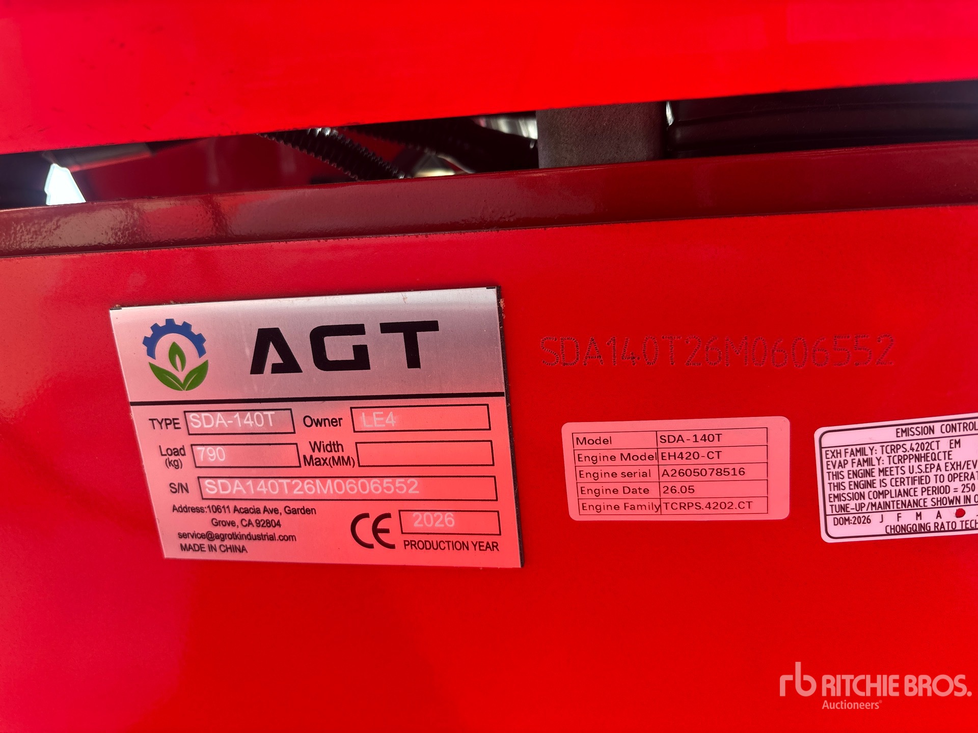 2026 AGT SDA-140T