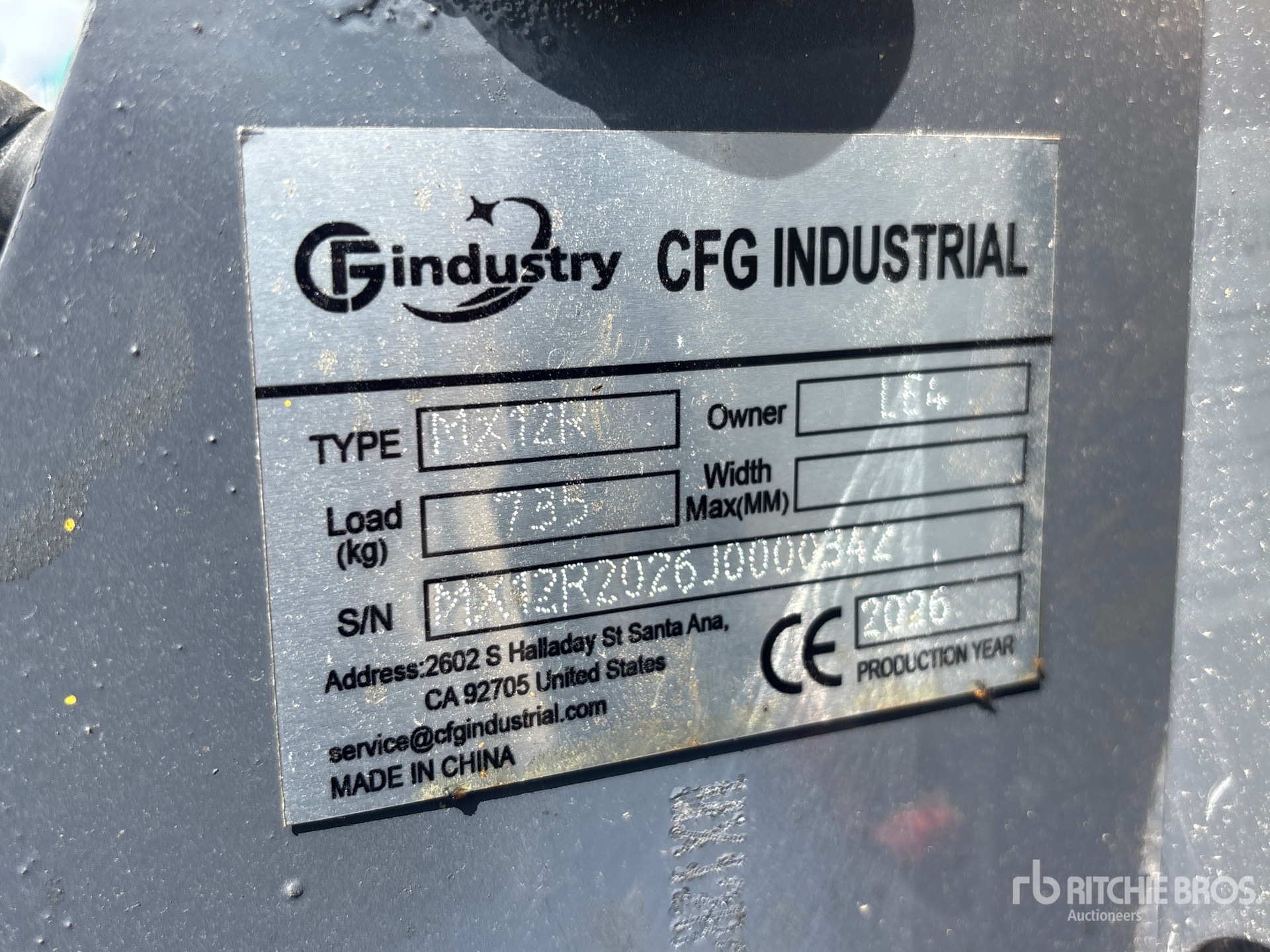 2026 CFG MX12R