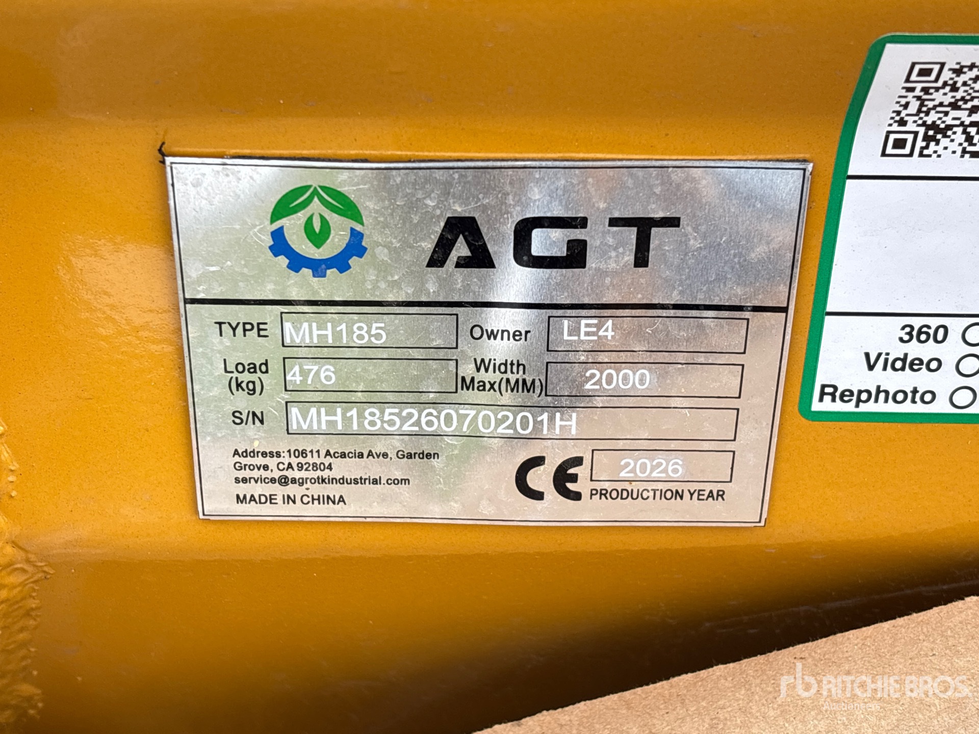 2026 AGT MH185