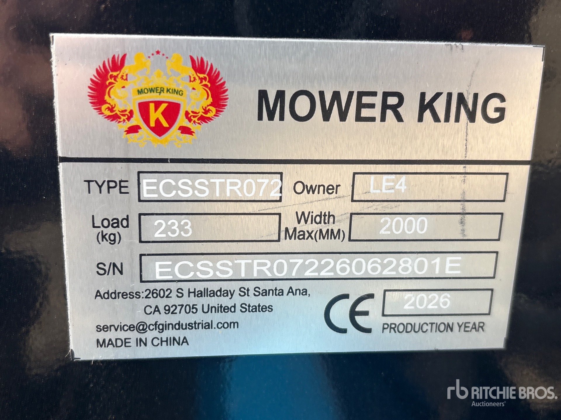 2026 Mower King ECSSTR072