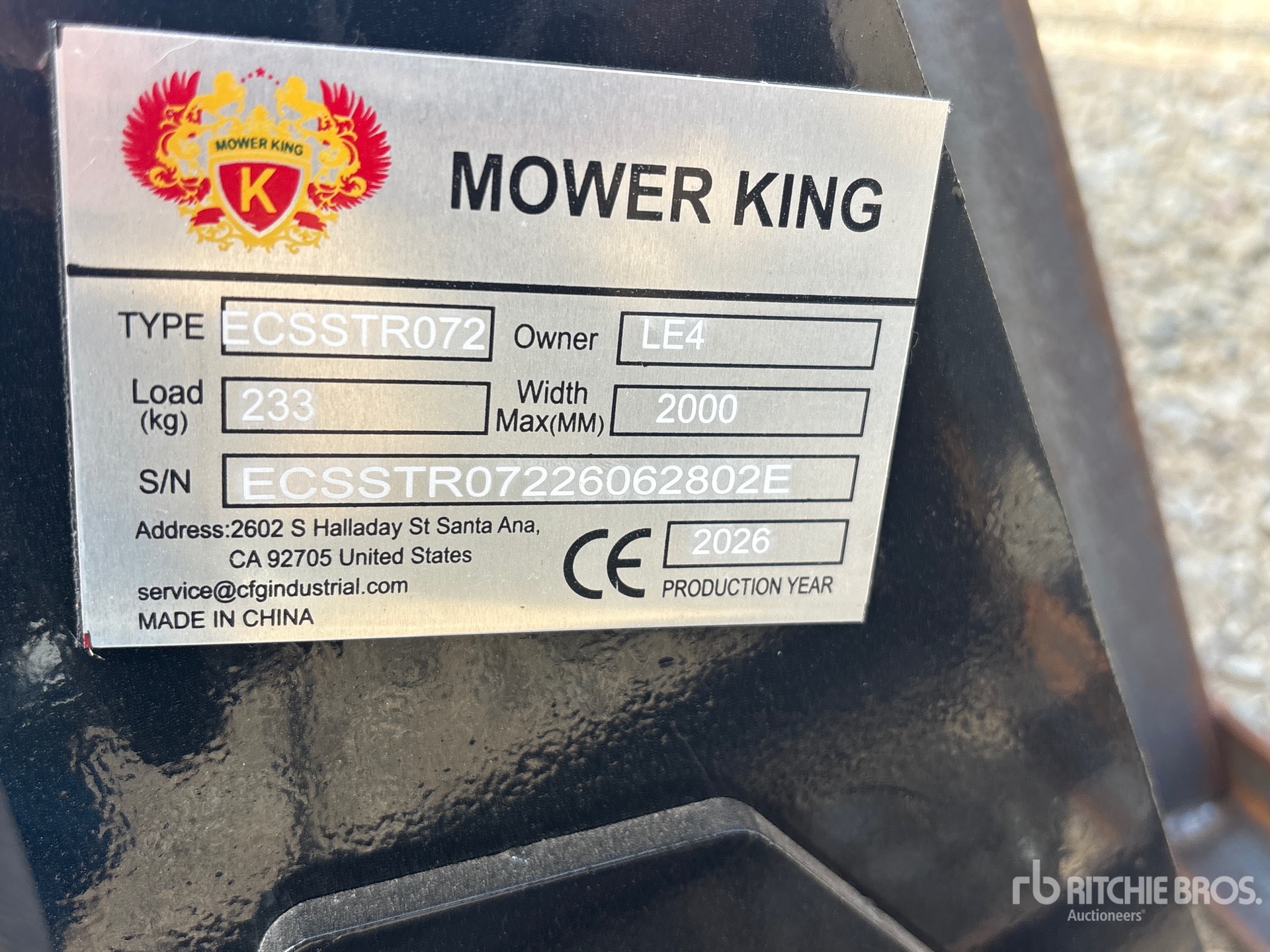 2026 Mower King ECSSTR072
