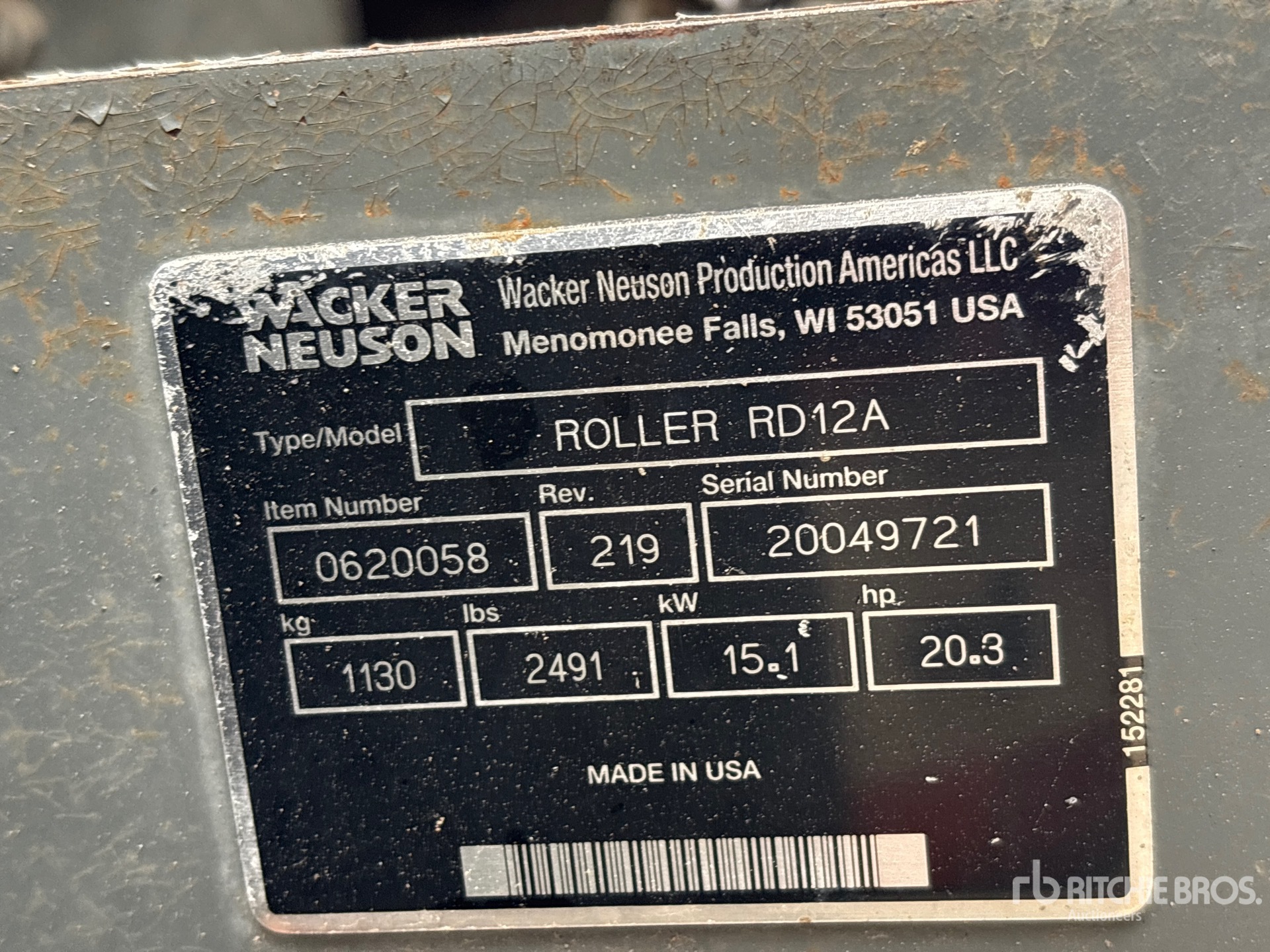 2011 Wacker Neuson RD12A