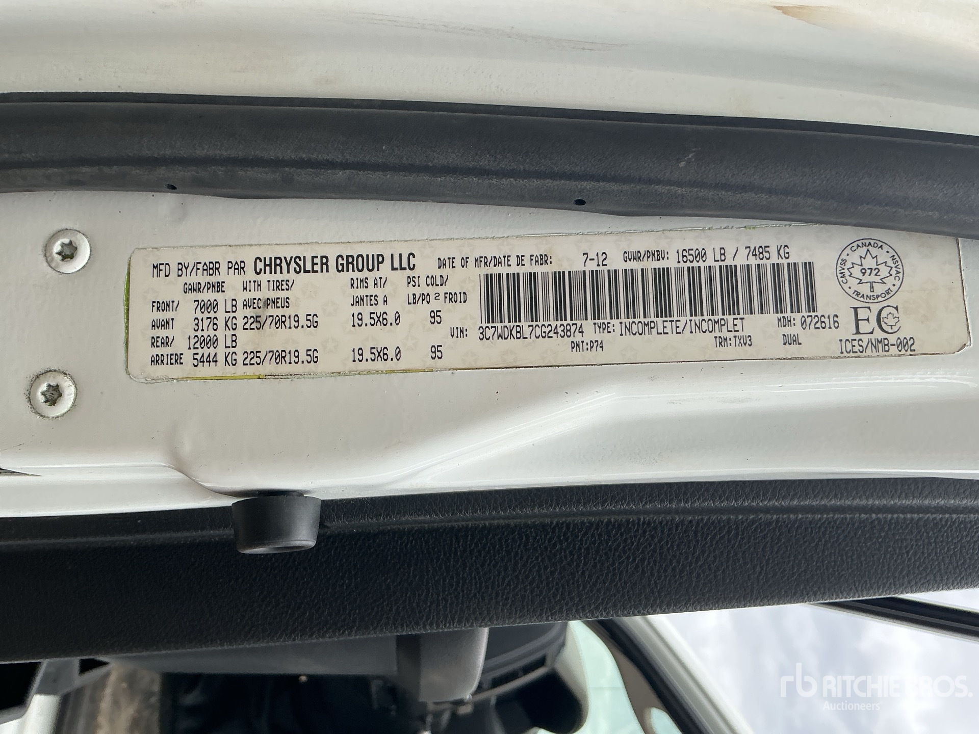 2012 Ram 4500