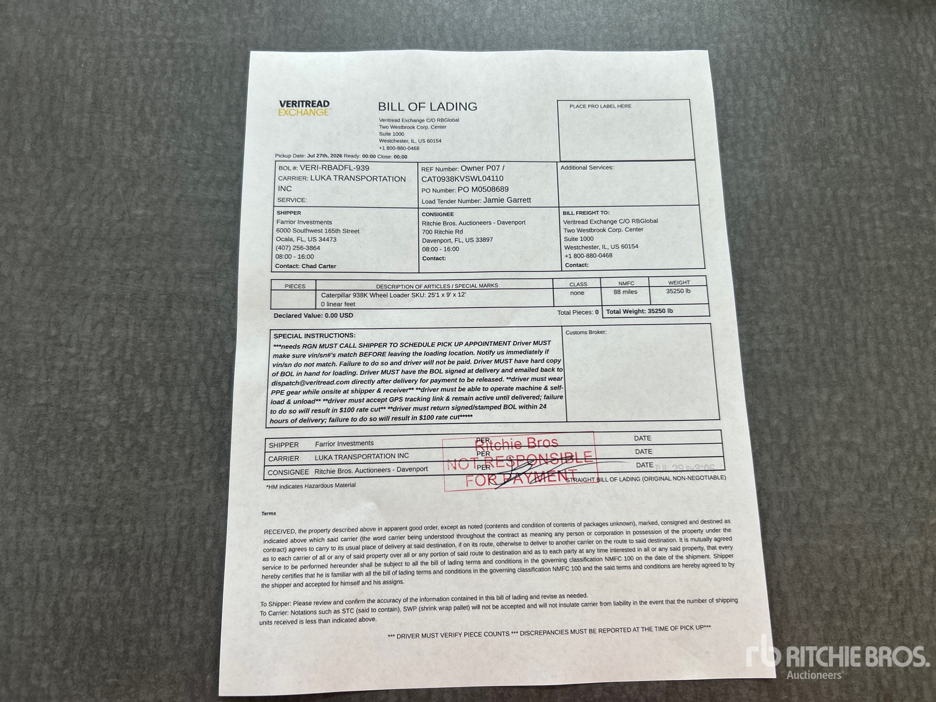 2015 Caterpillar 938K