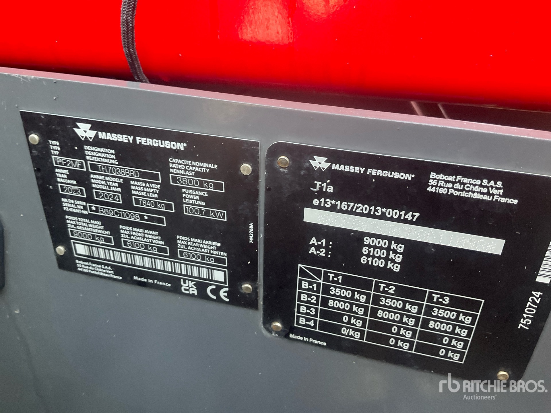 2023 Massey Ferguson TH 7038 STANDAR