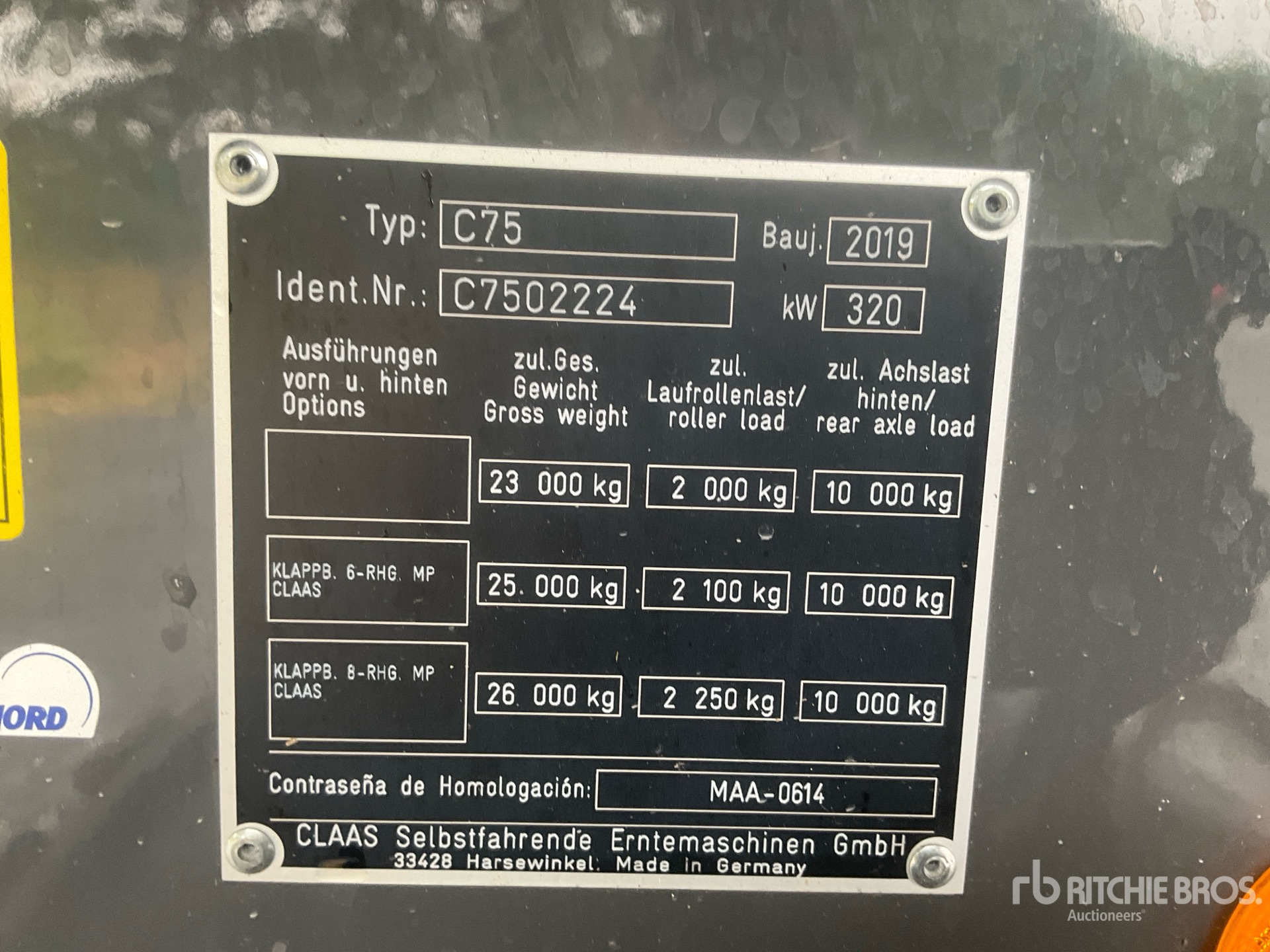 2019 Claas LEXION 750TT