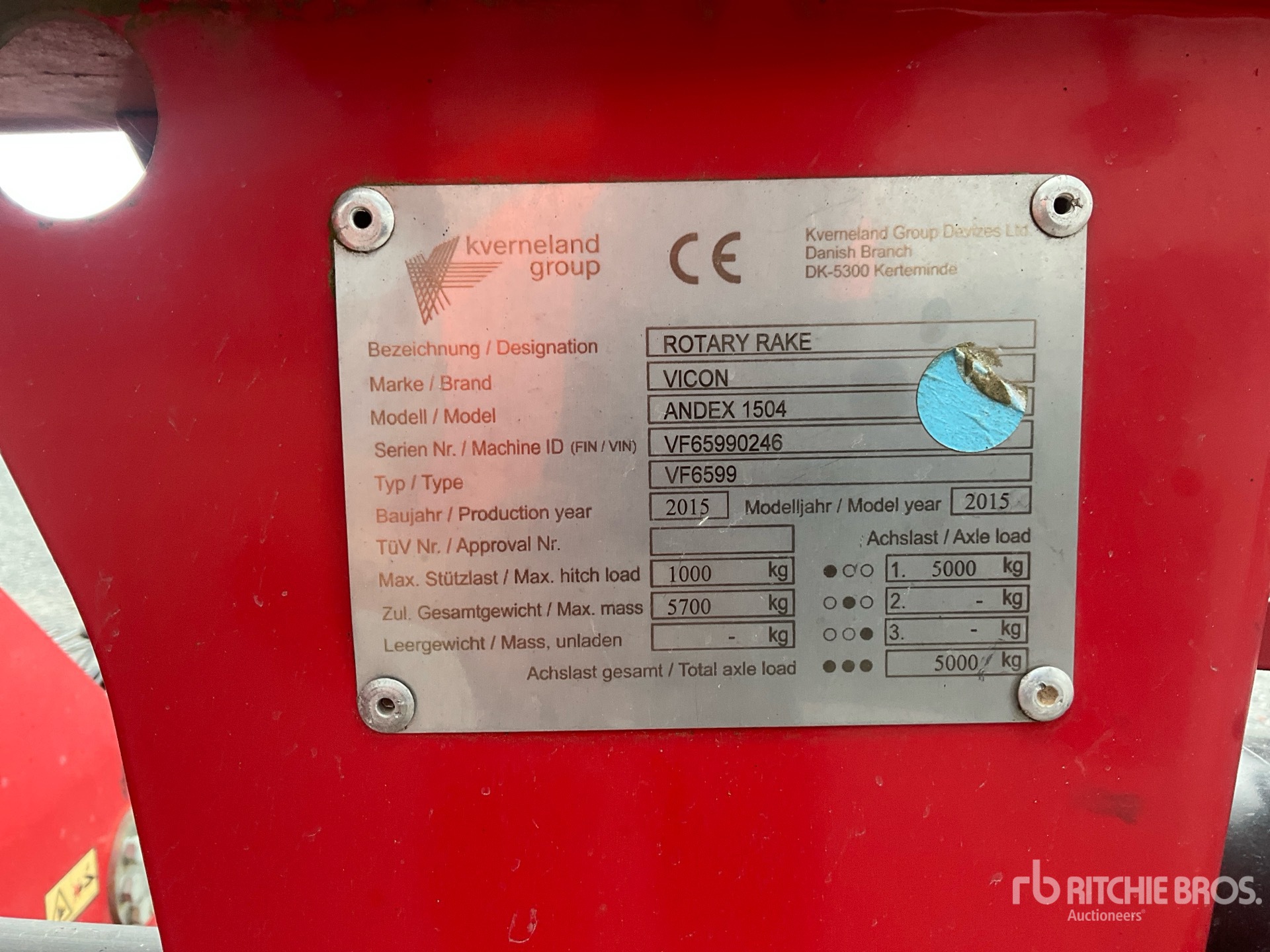 2015 Vicon ANDEX 1504