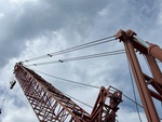 Crane Superstructure with Pendant Line (Boom Tension Line)