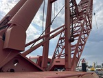 Crane Superstructure with Boom Stops
