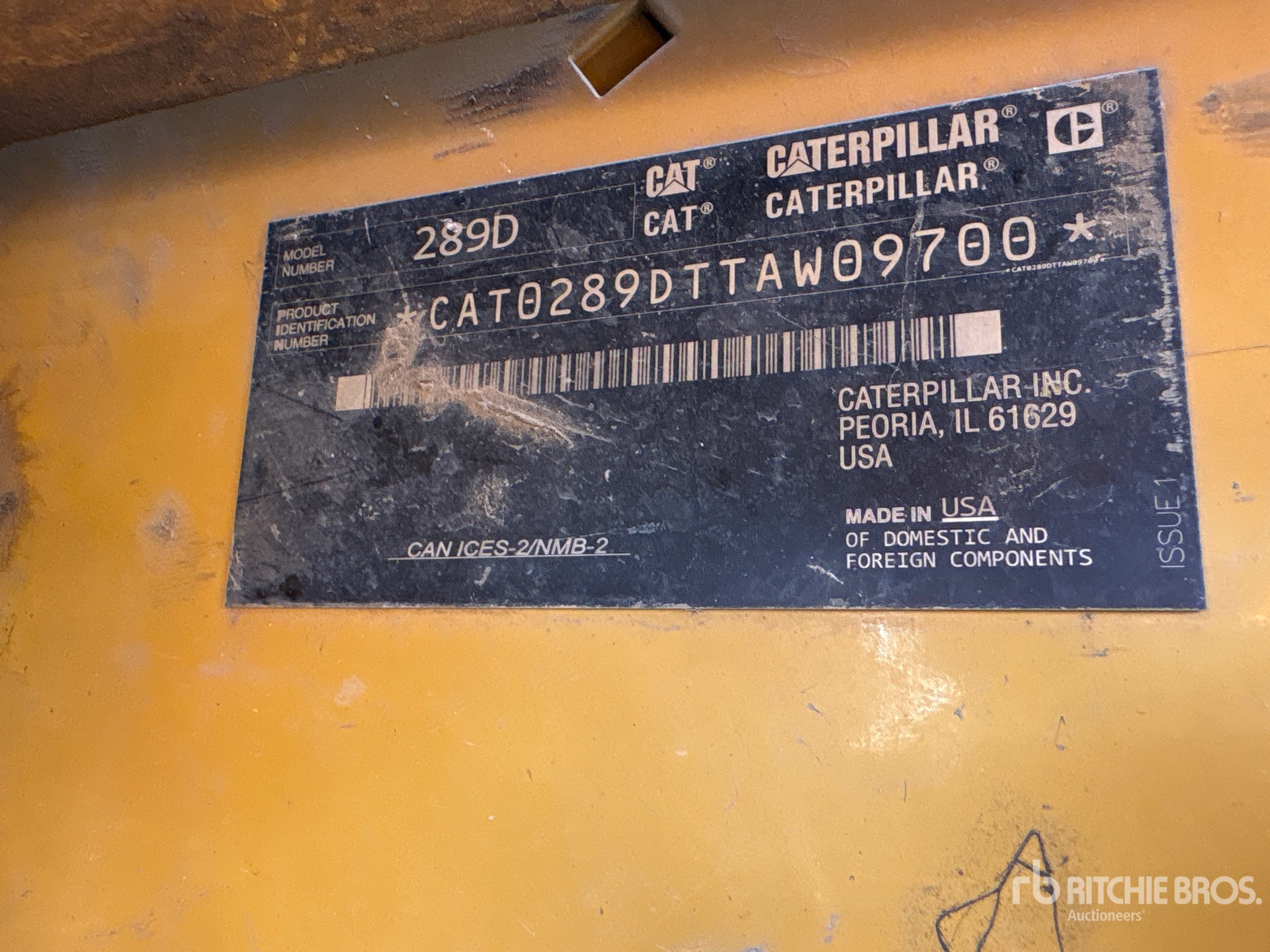 2018 Caterpillar 289D