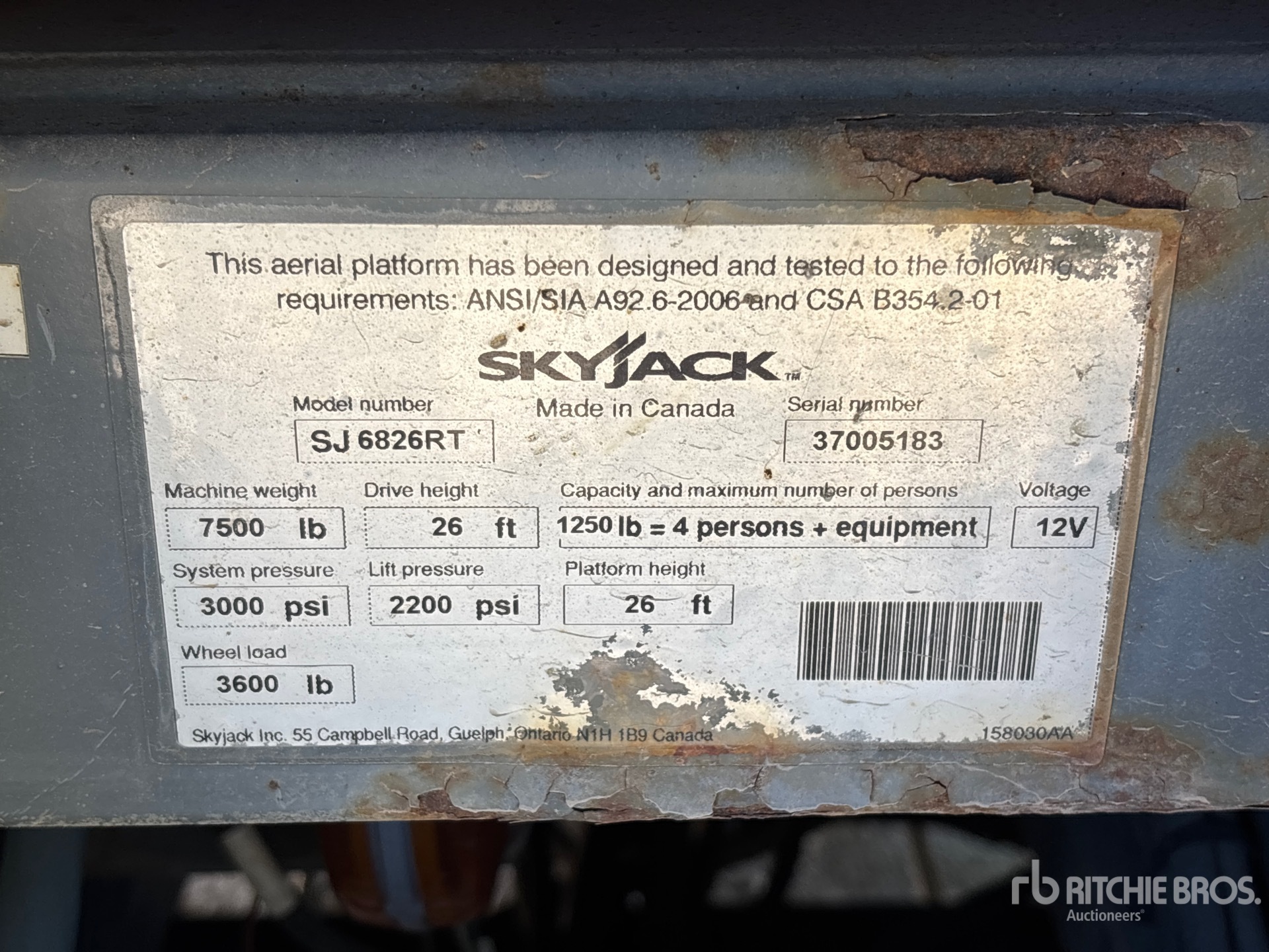 2014 Skyjack SJ6826 RT