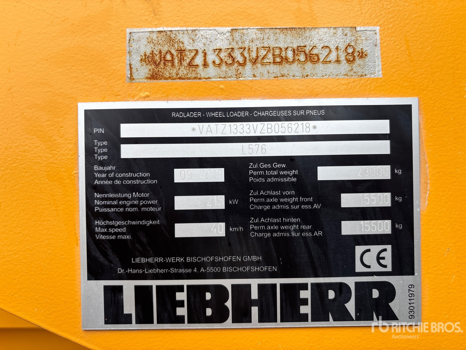2019 Liebherr L576XP