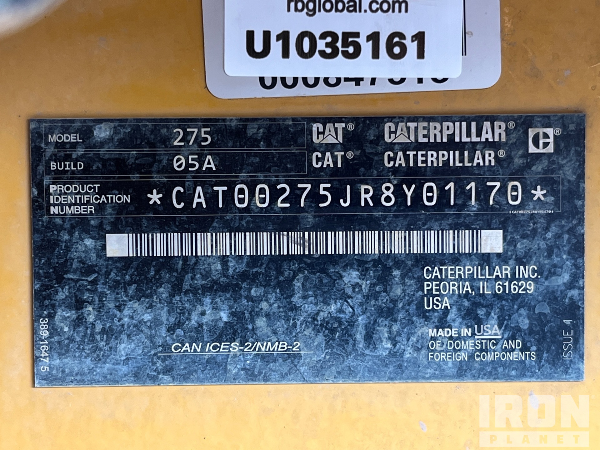 2025 Caterpillar 275