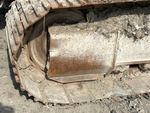 Undercarriage with Left Track Tensioner