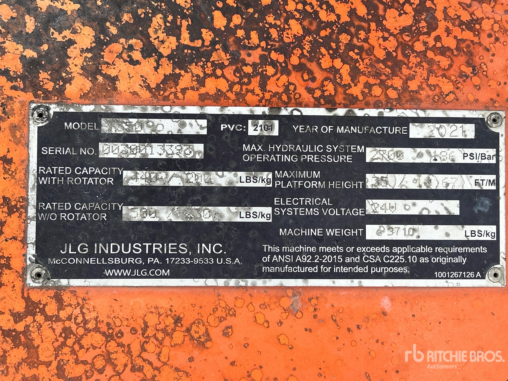 2021 JLG T350
