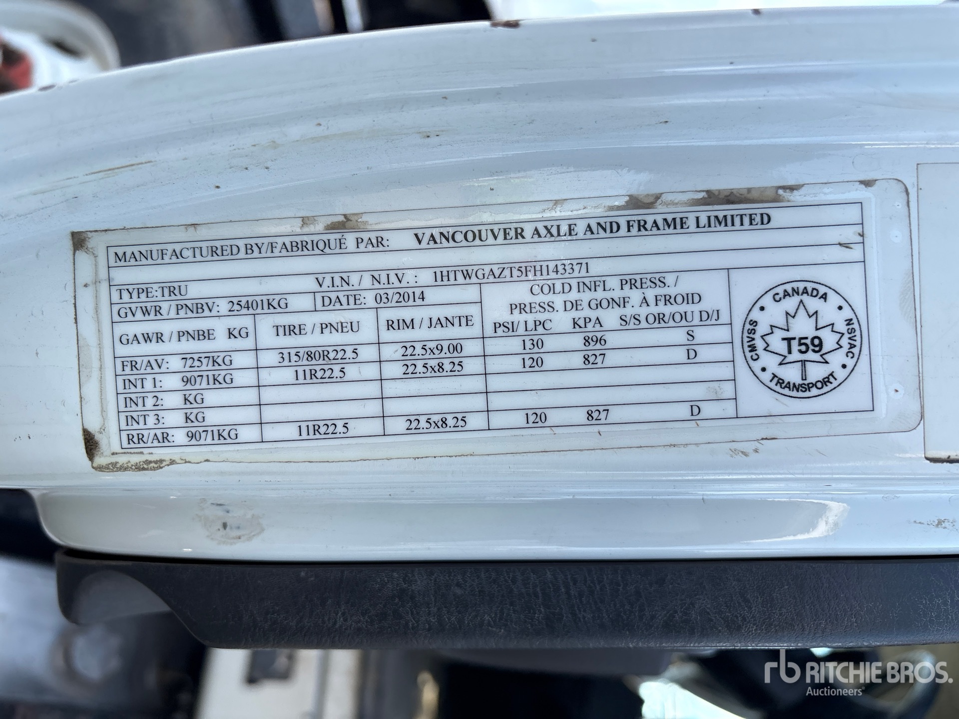 2015 International WORKSTAR 7400