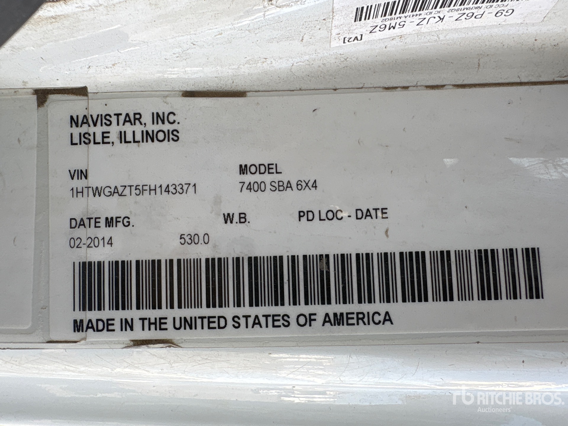 2015 International WORKSTAR 7400
