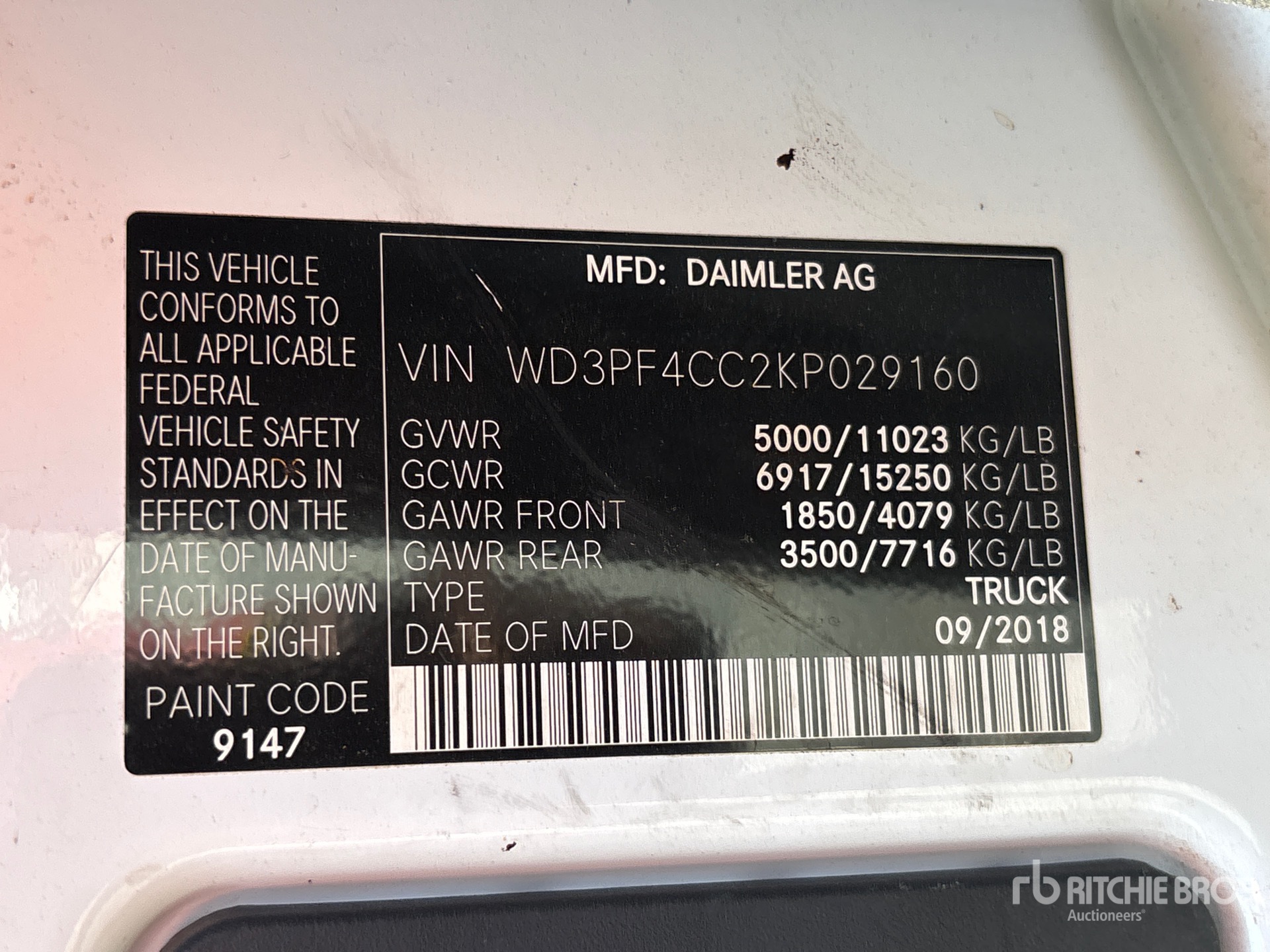 2019 Mercedes-Benz SPRINTER
