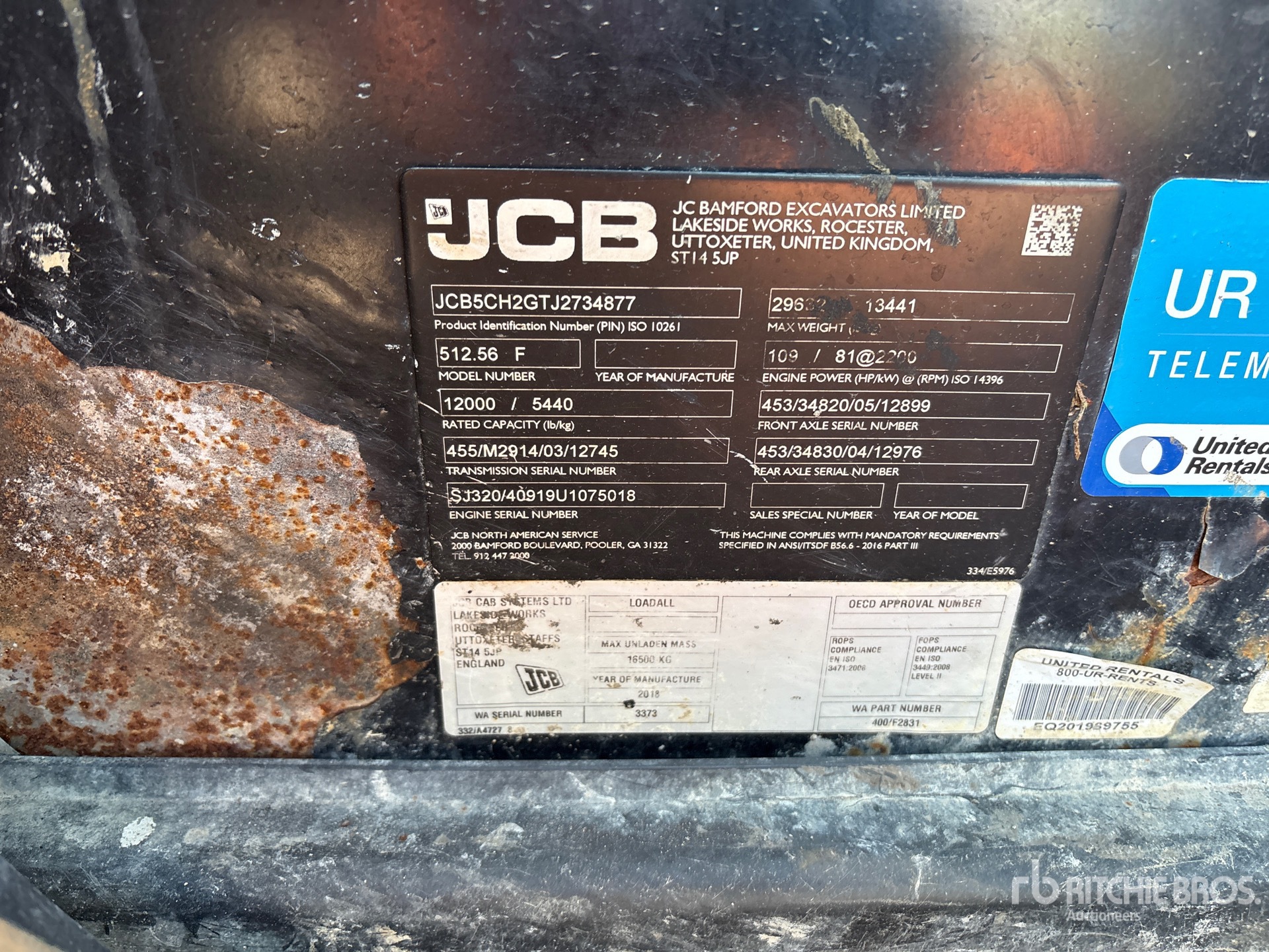 2018 JCB 512-56