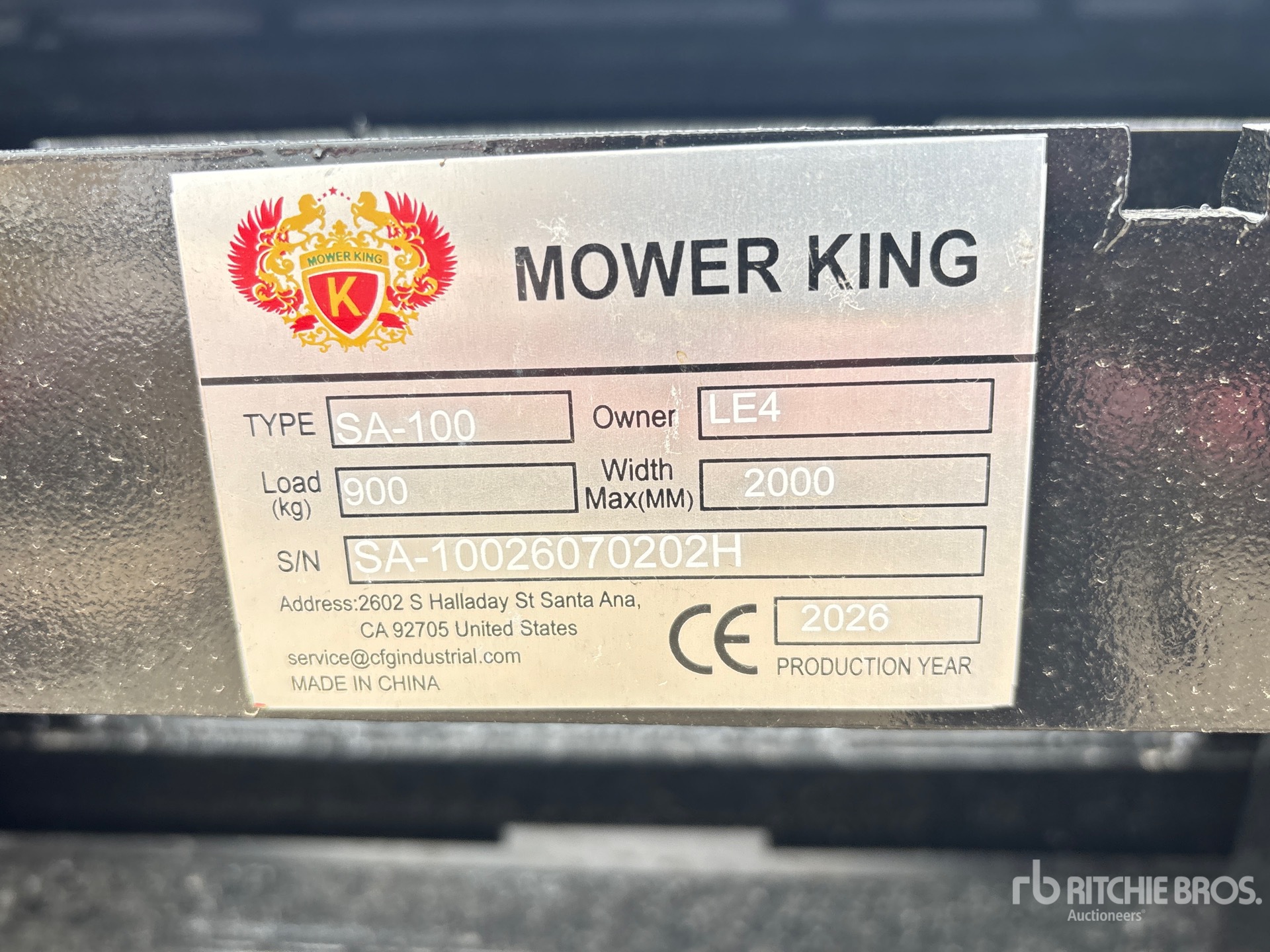 2026 Mower King SA-100