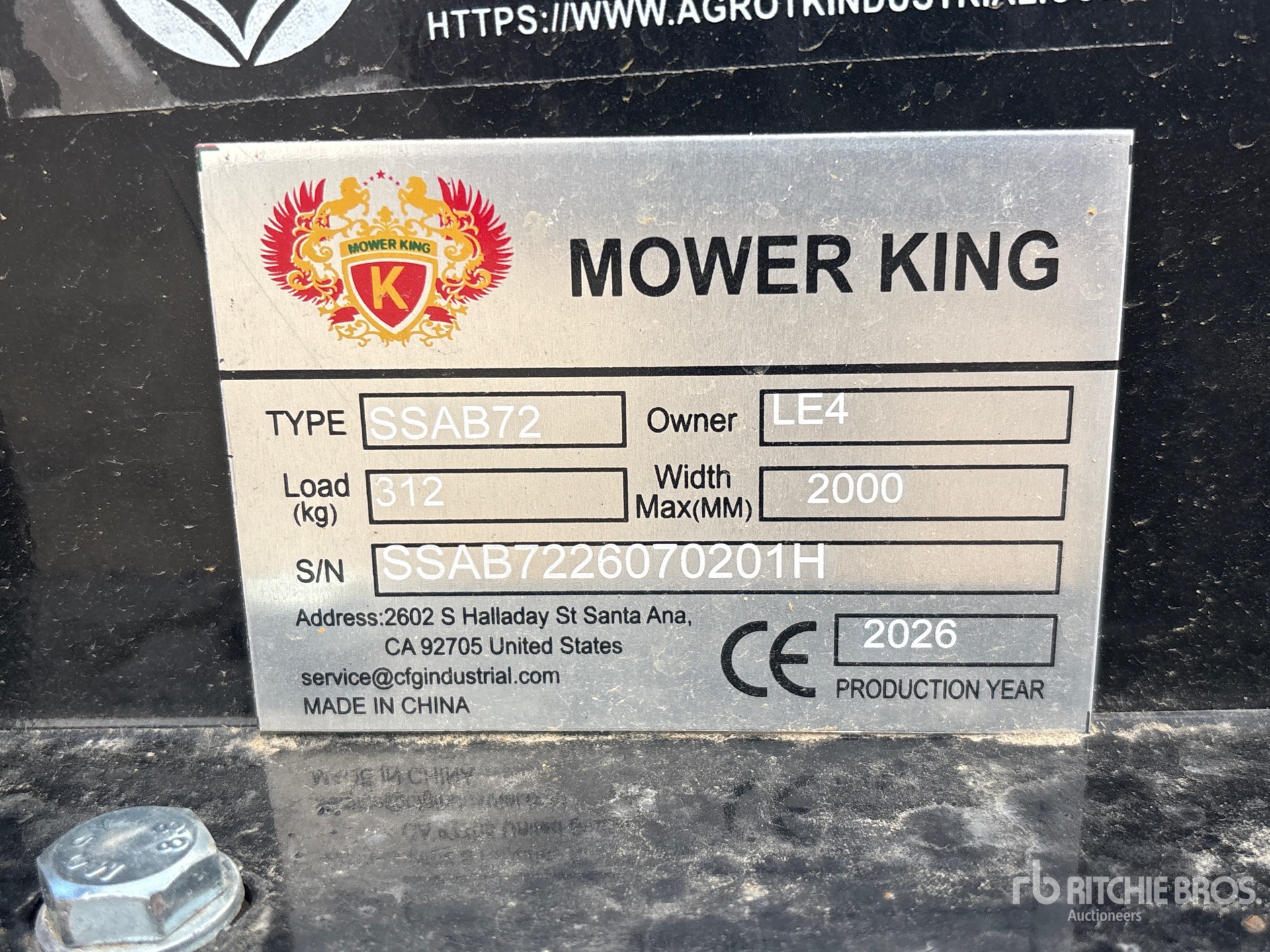 2026 Mower King SSAB72