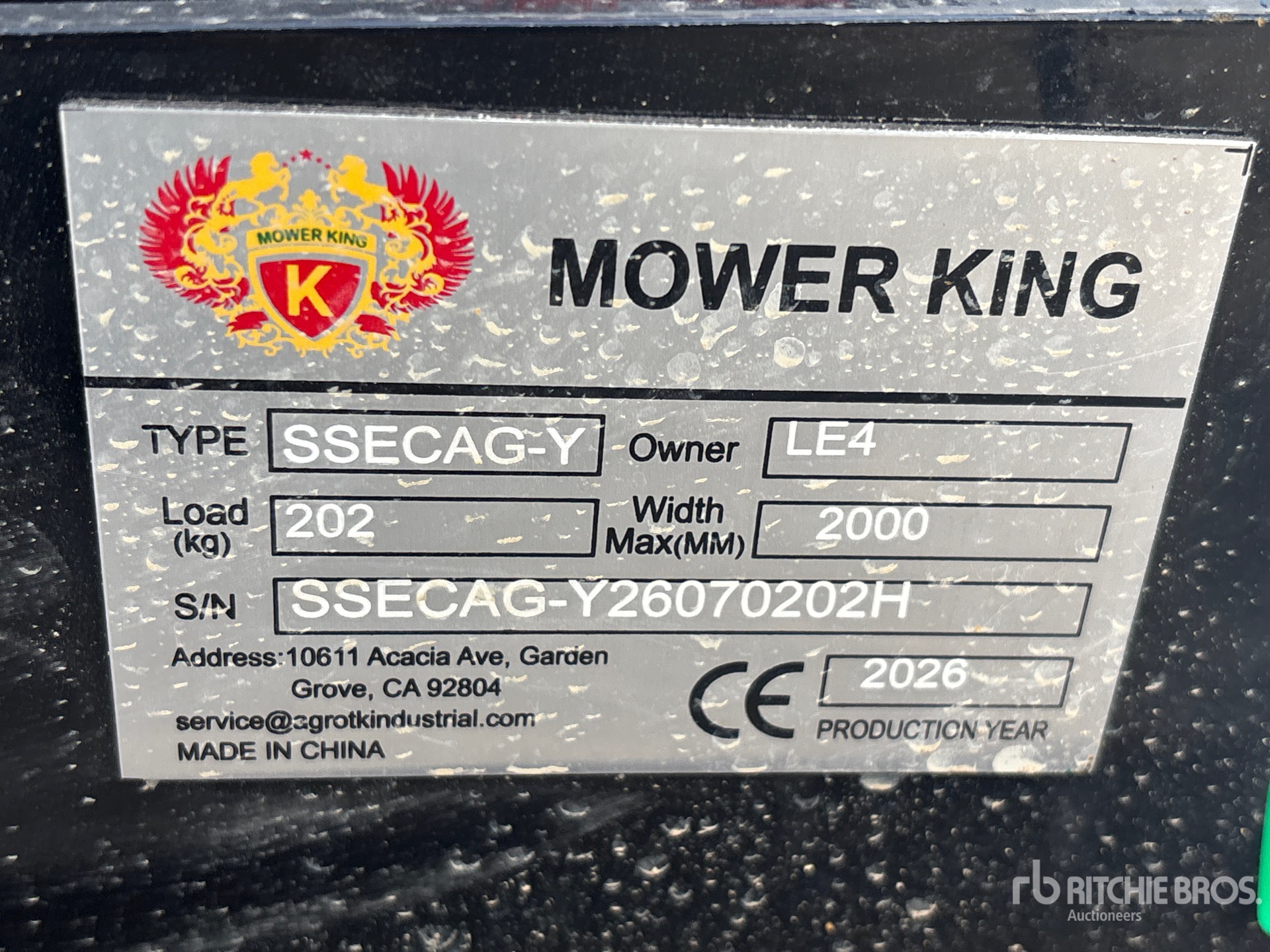 2026 Mower King SSECAG-Y