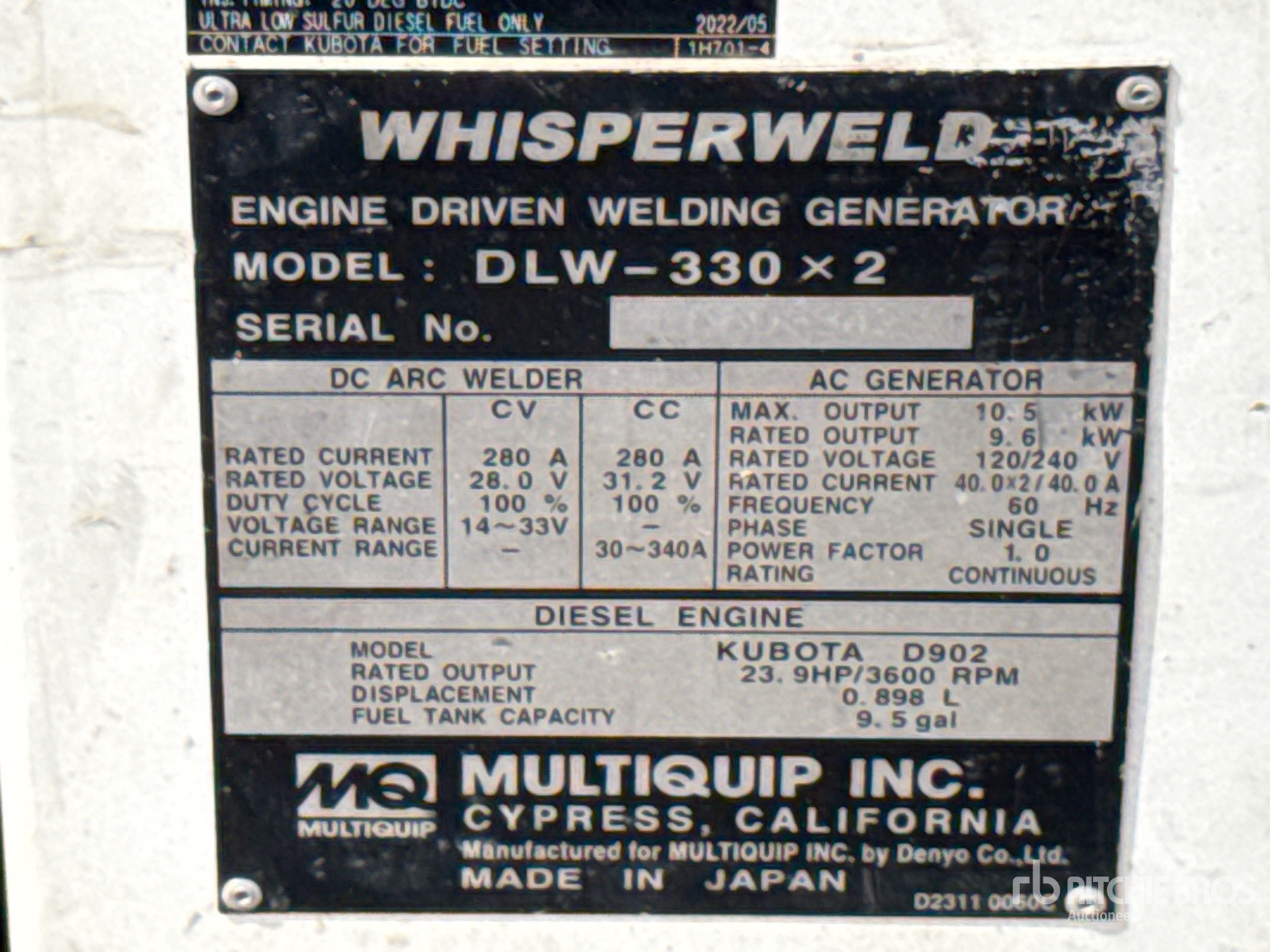 Multiquip DLW330