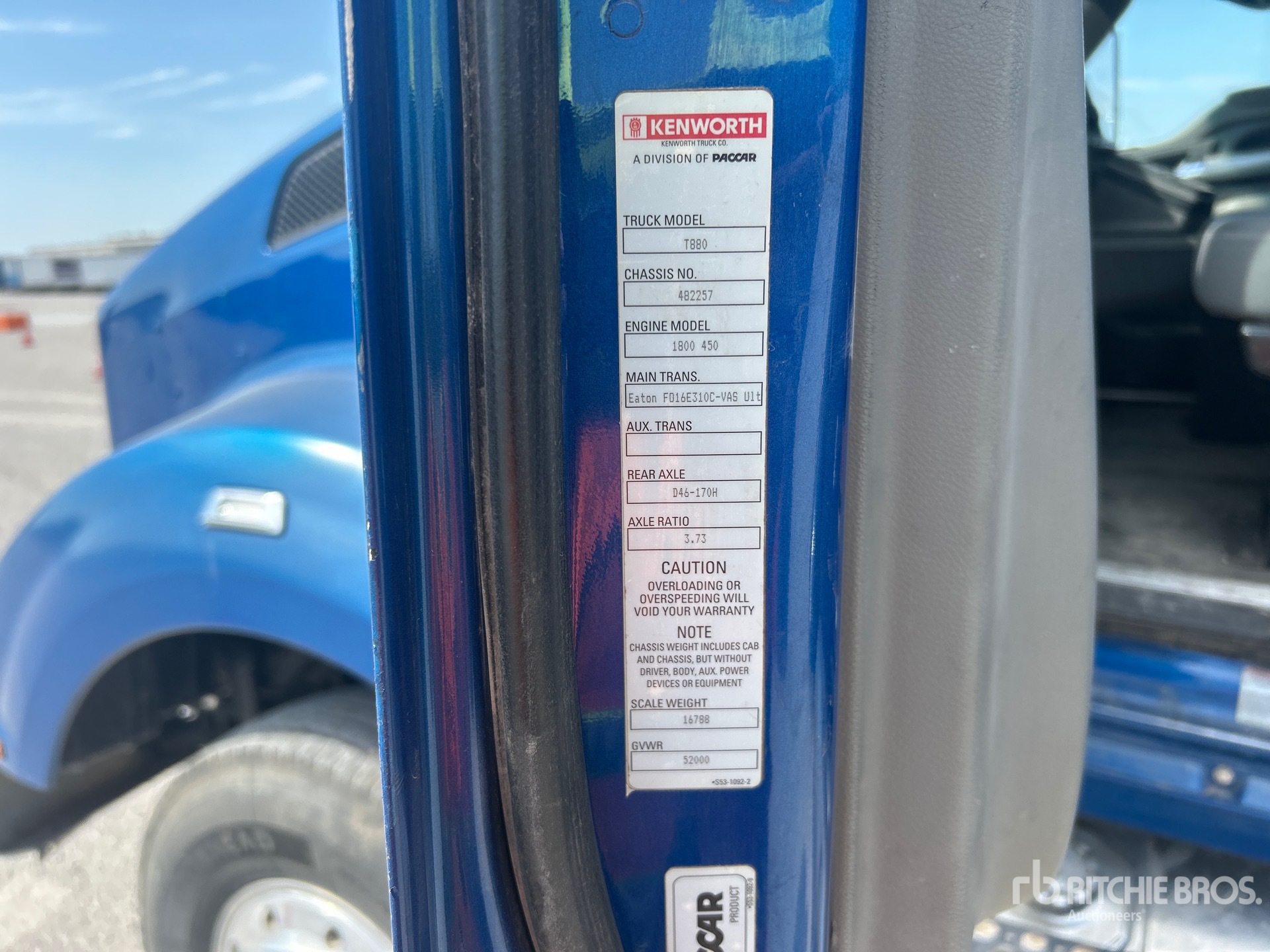 2016 Kenworth T880