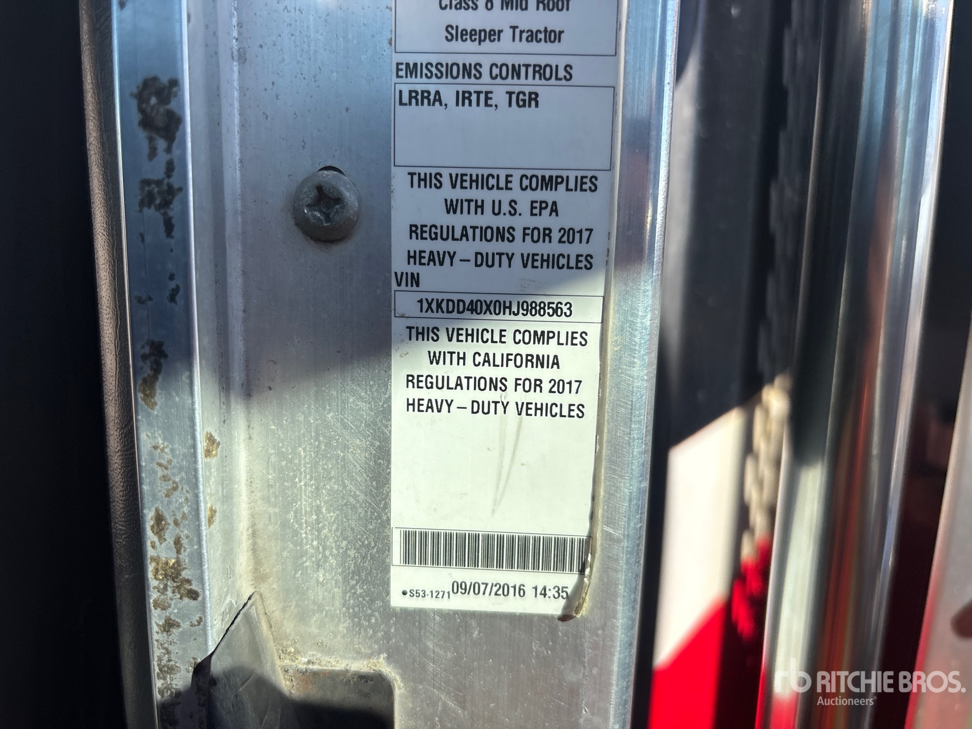 2017 Kenworth T800