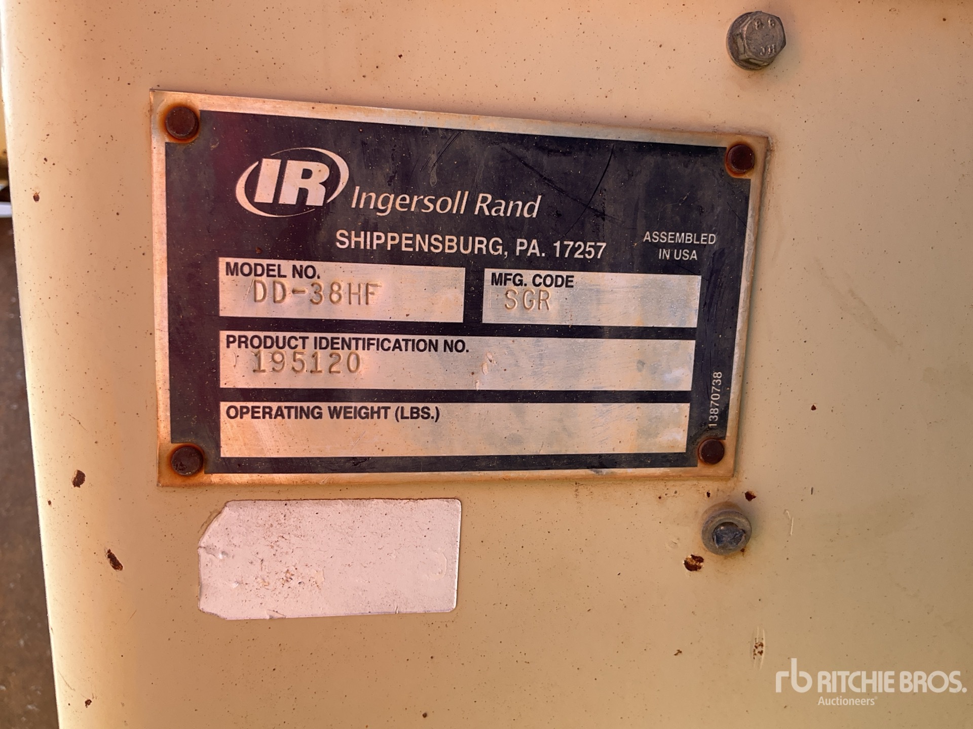 2007 Ingersoll Rand DD-38HF