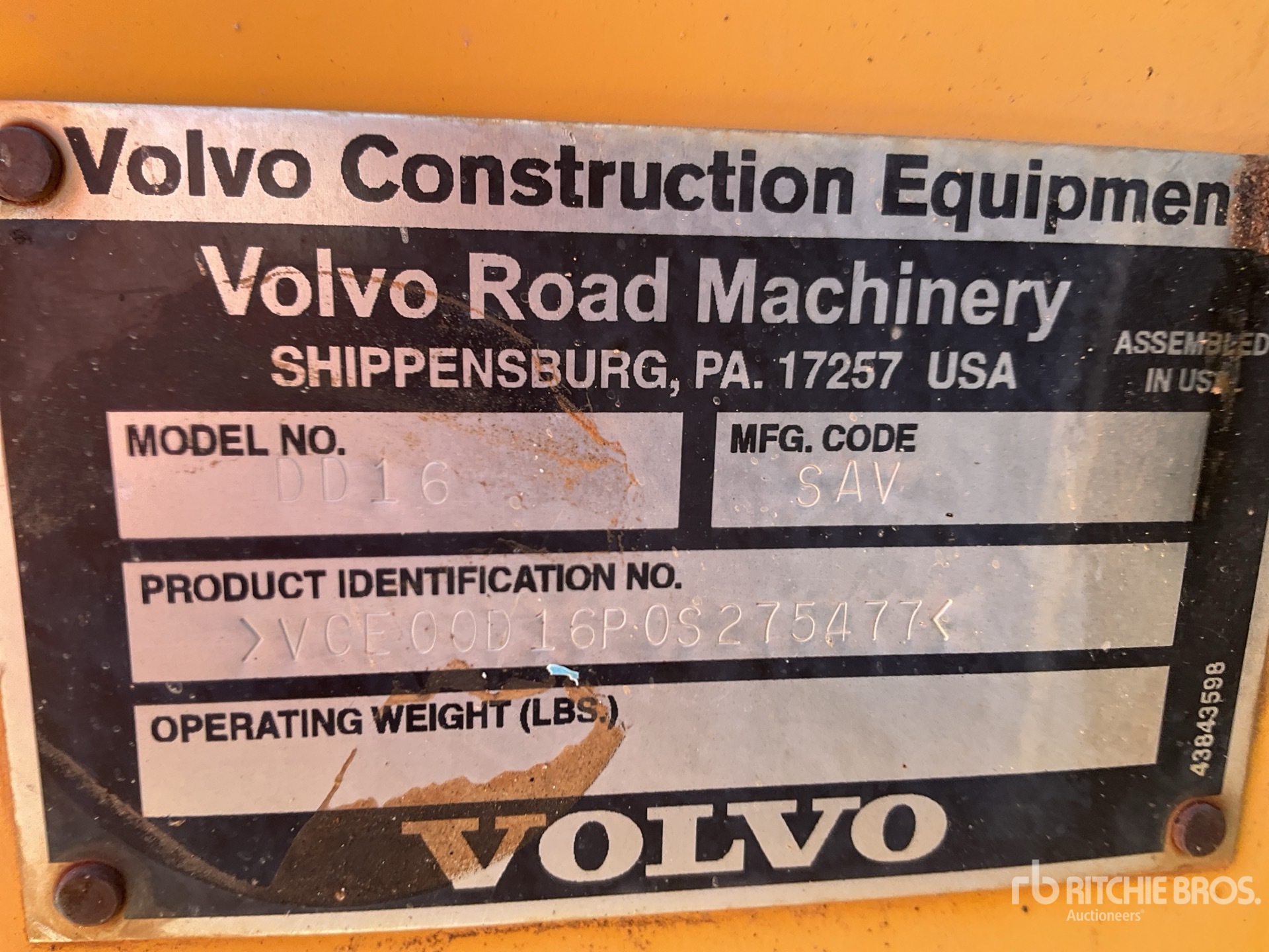2011 Volvo DD16