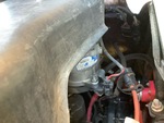 Engine with A/C Compressor