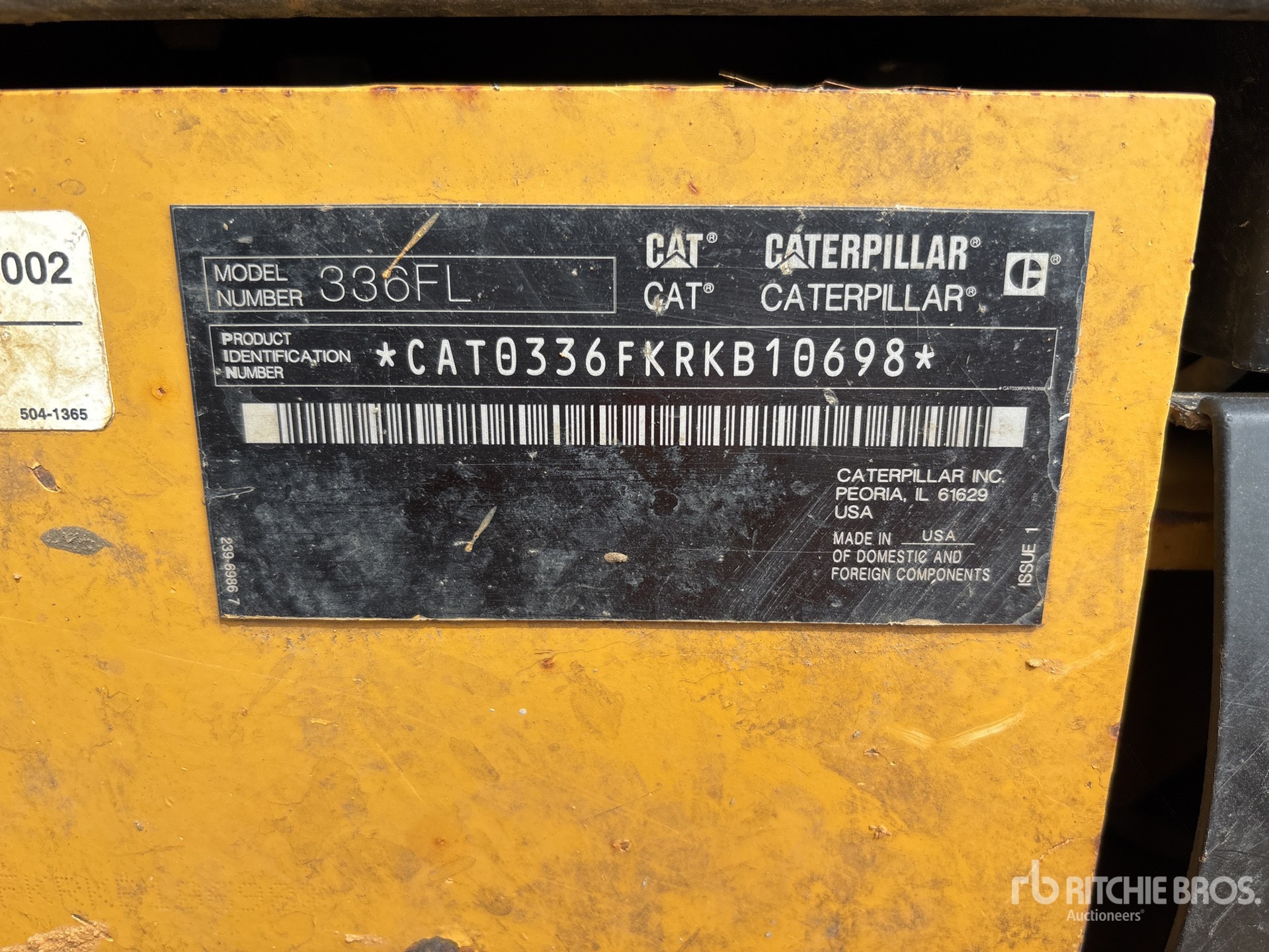 2017 Caterpillar 336F L