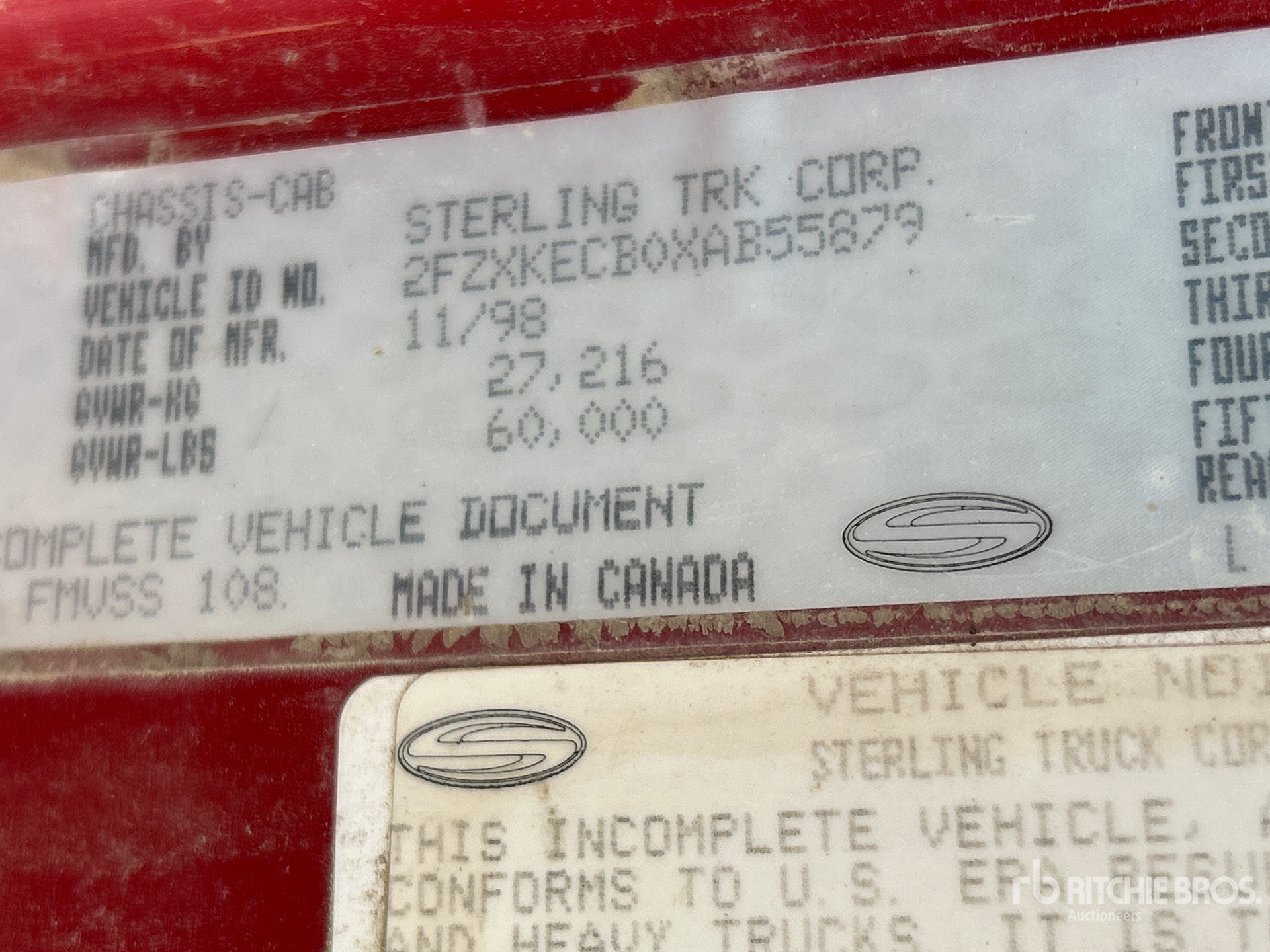 1999 Sterling L9513