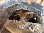 Undercarriage with Left Track Tensioner