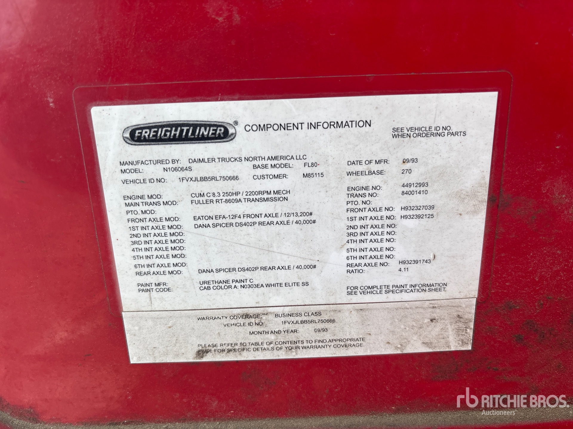 1994 Freightliner FL80