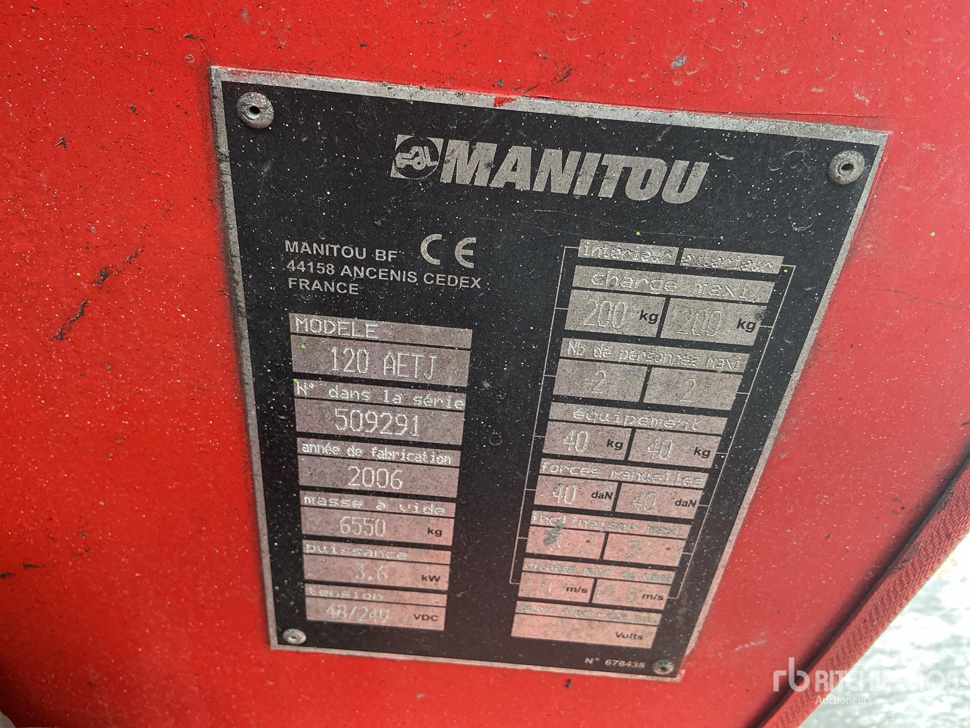 2006 Manitou 120AETJ