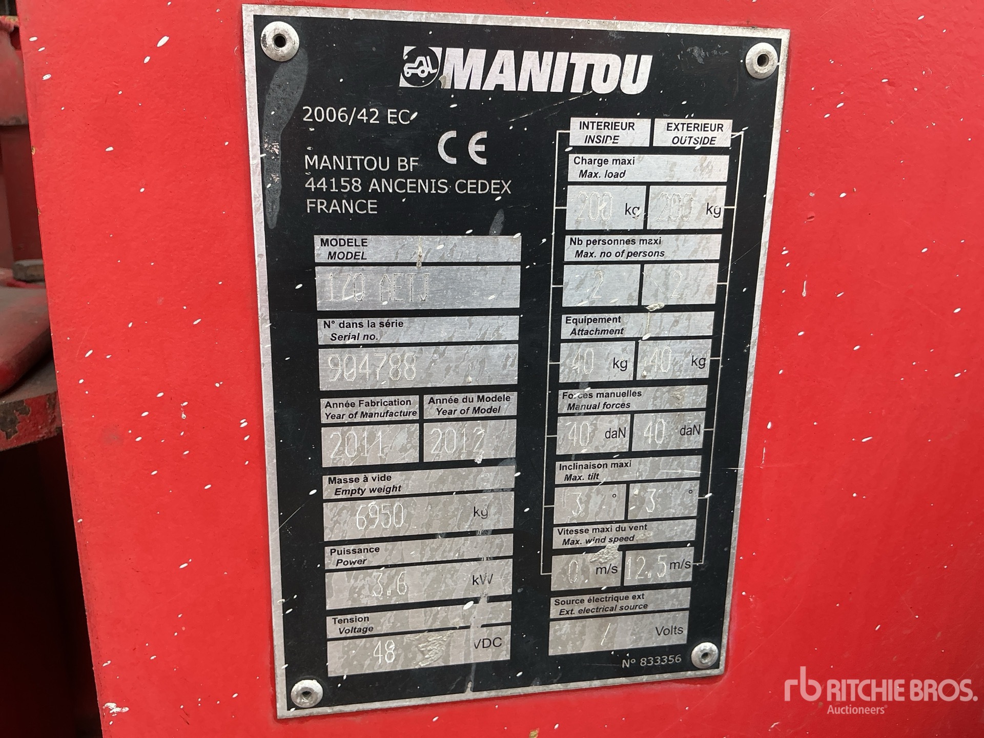 2011 Manitou 170AETJ