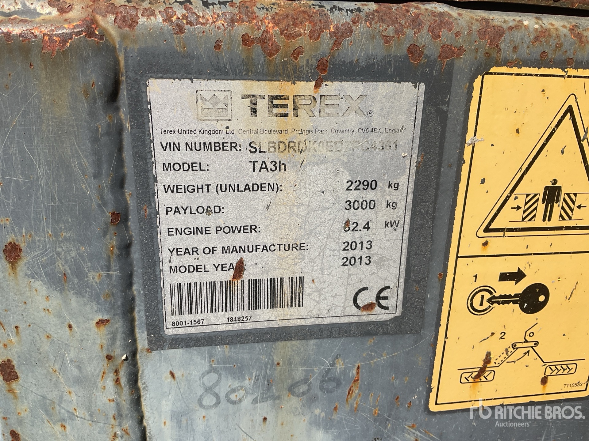 2013 Terex TA3H
