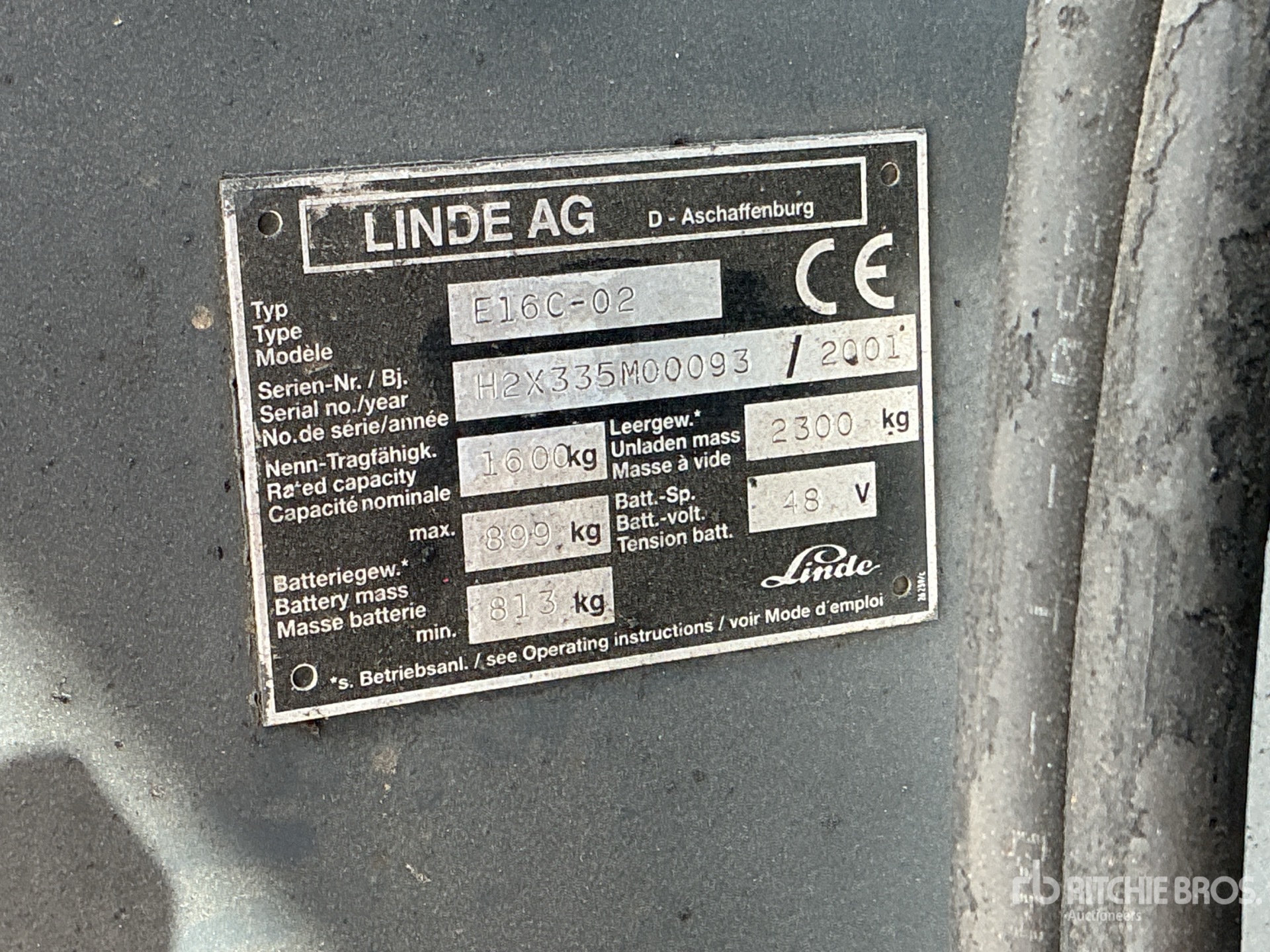 2001 Linde E16C-02