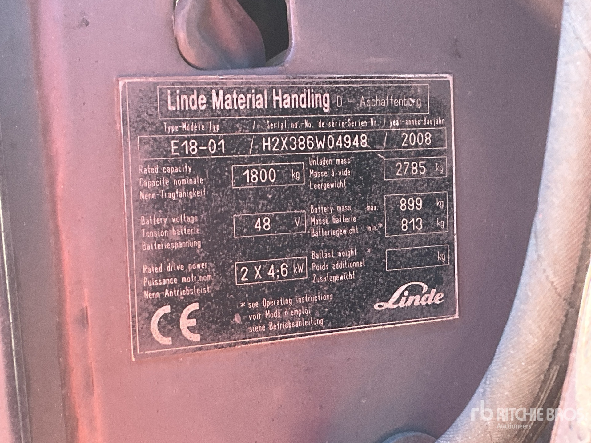 2008 Linde E18-01