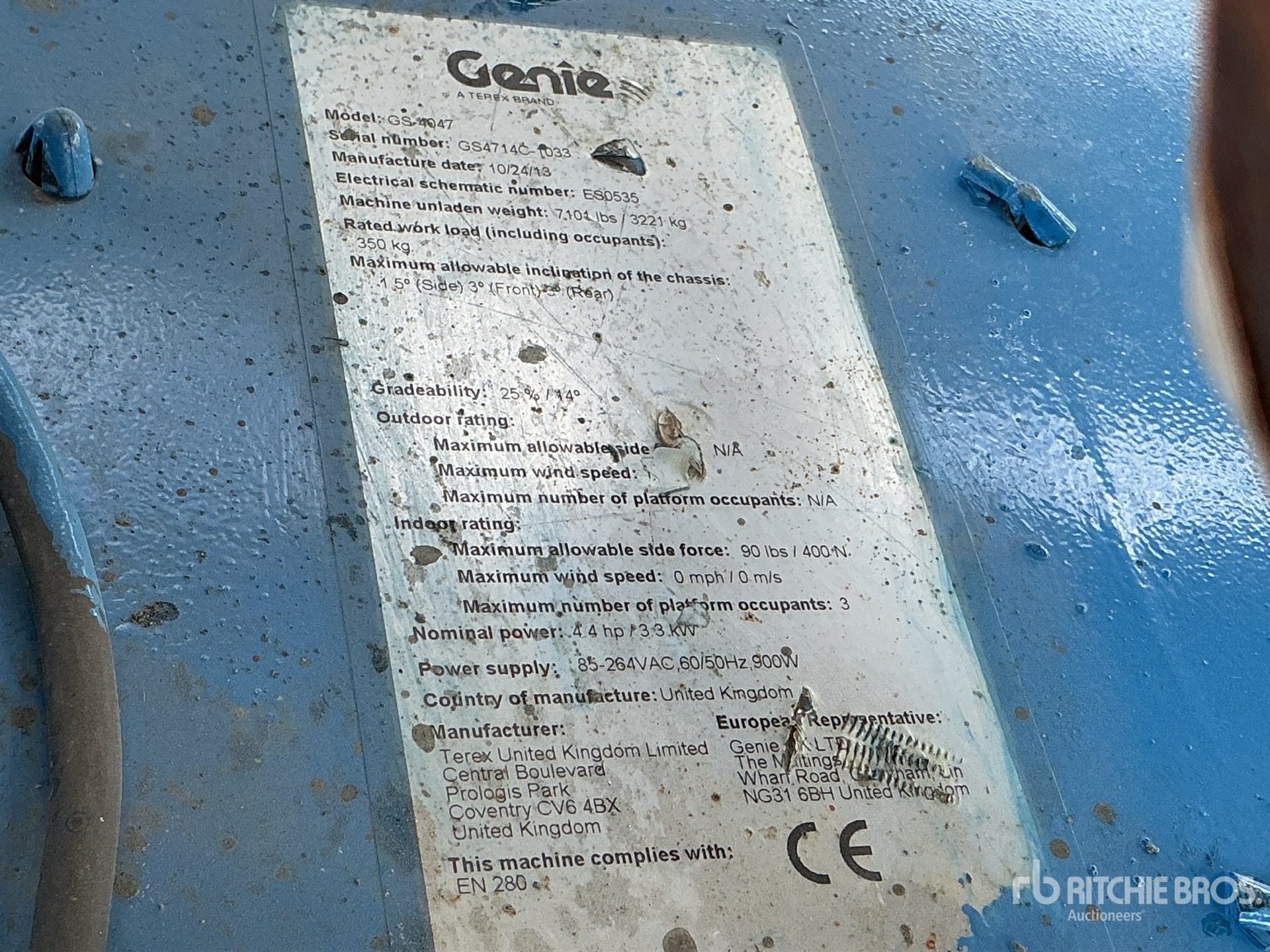 2013 Genie GS4047