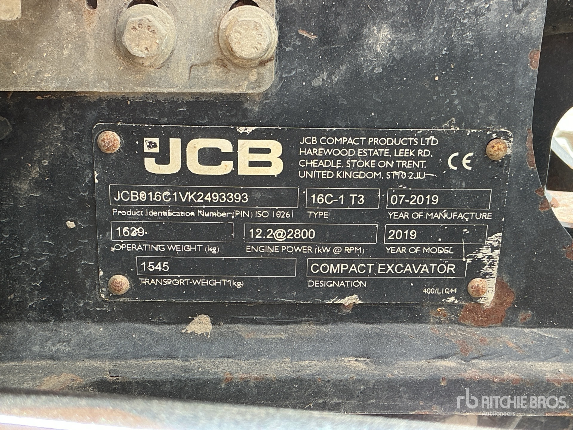 2019 JCB 16C-1 T3